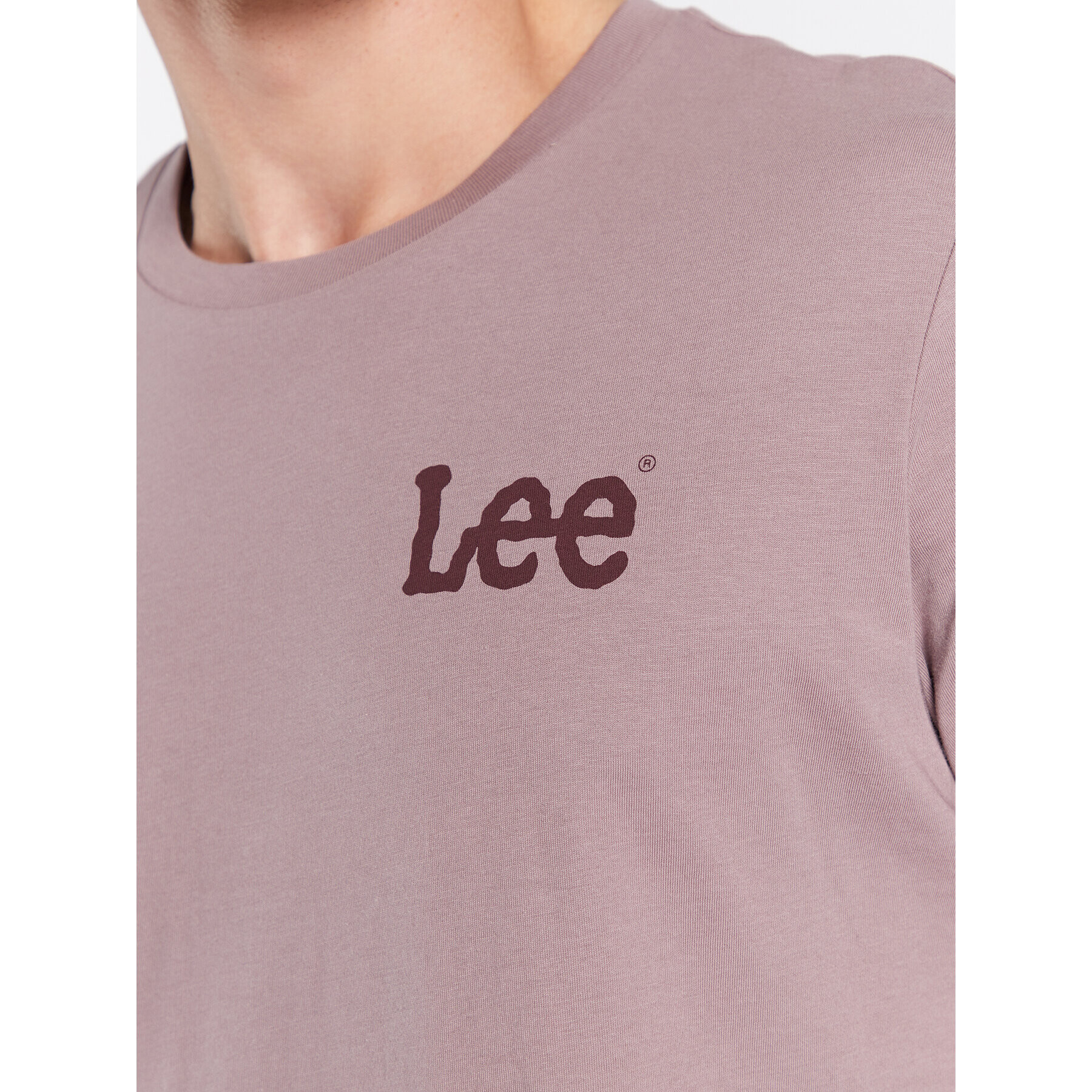 Lee Тишърт Wobbly Logo L65QAI70 112321768 Виолетов Regular Fit - Pepit.bg