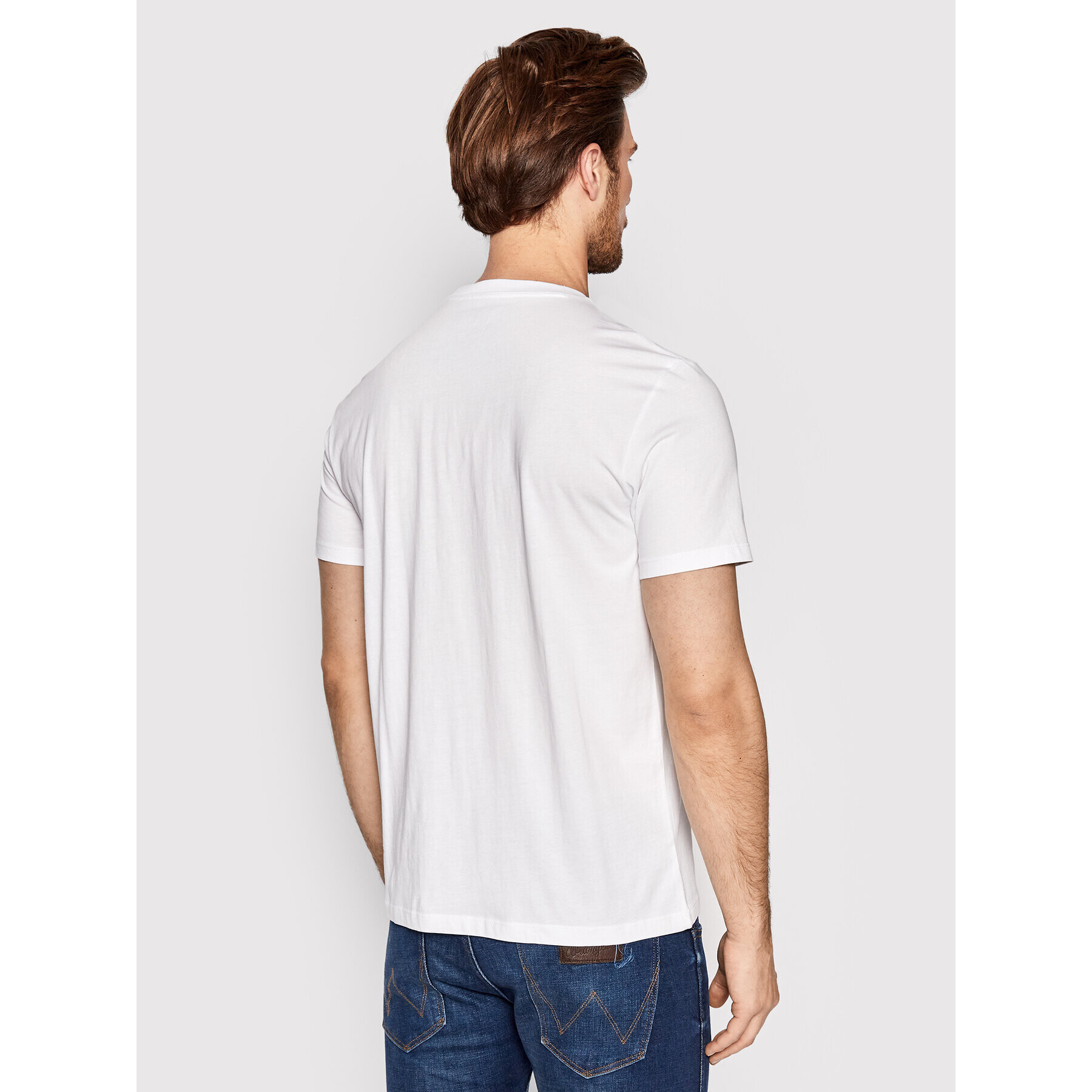 Lee Тишърт Wobbly Logo L65QAILJ Бял Regular Fit - Pepit.bg