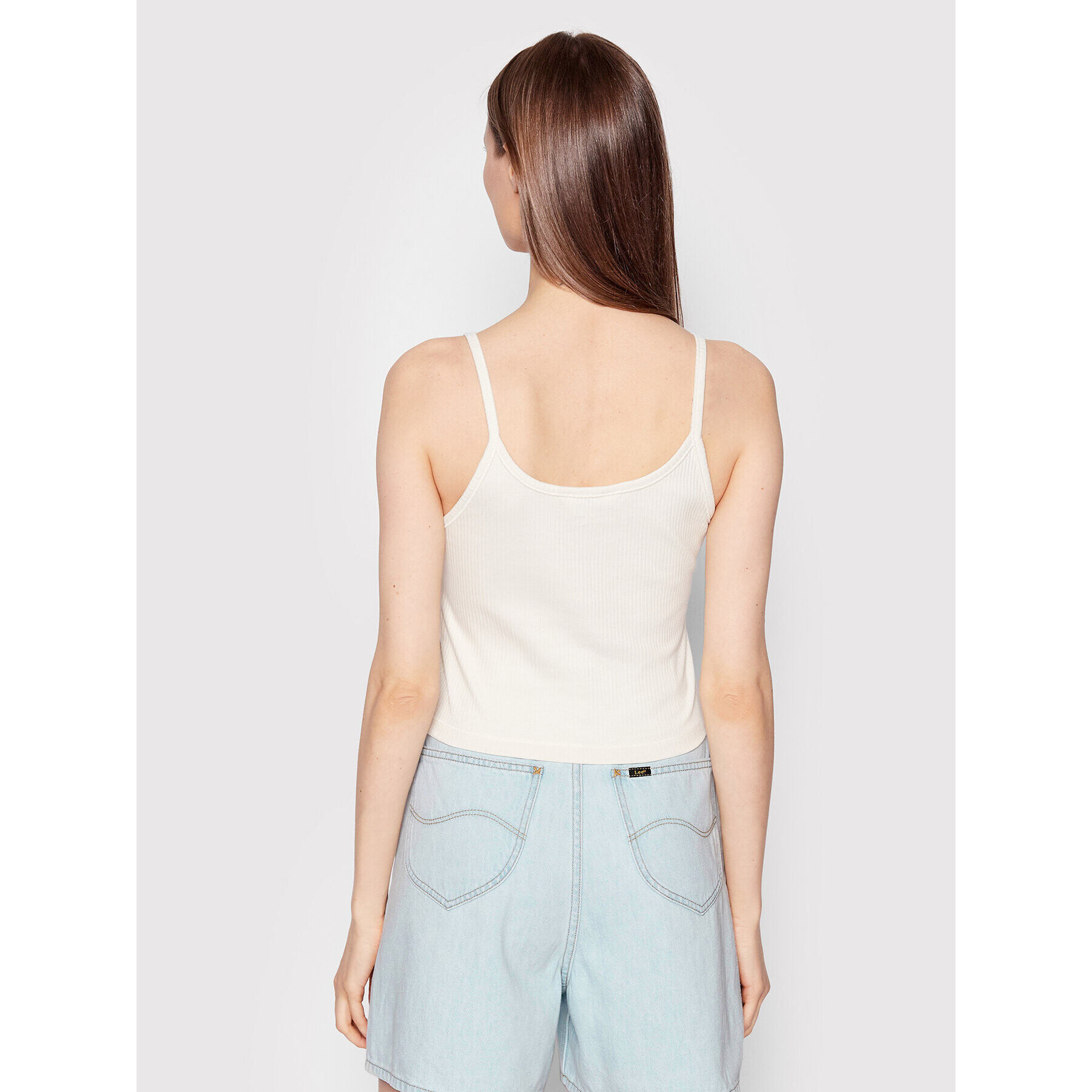 Lee топ Summer L44ZUXNQ Бежов Slim Fit - Pepit.bg