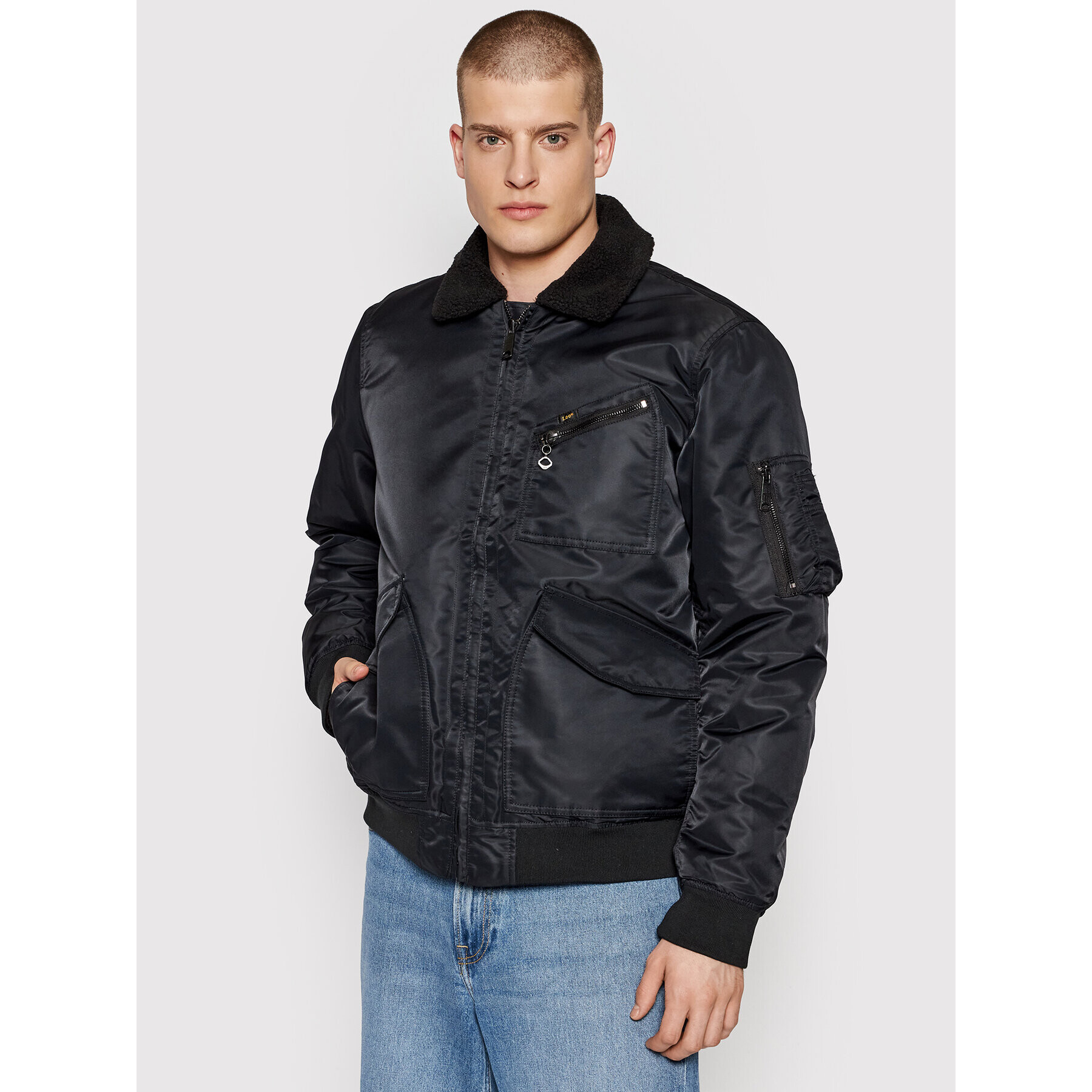 Lee Зимно яке Flight L88GOS01 Черен Regular Fit - Pepit.bg