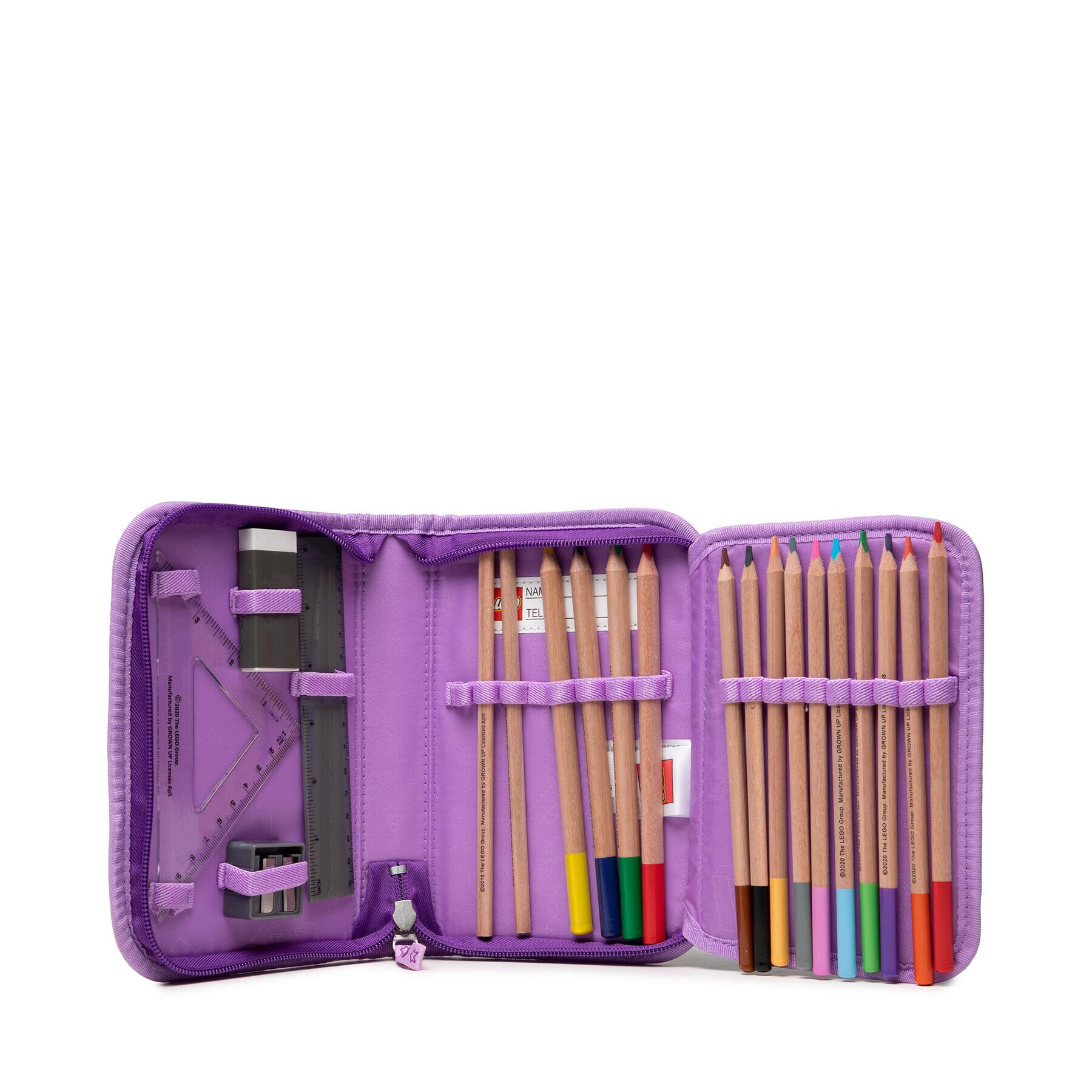 LEGO Моливник Pencil Case With Content 20085-2106 Виолетов - Pepit.bg