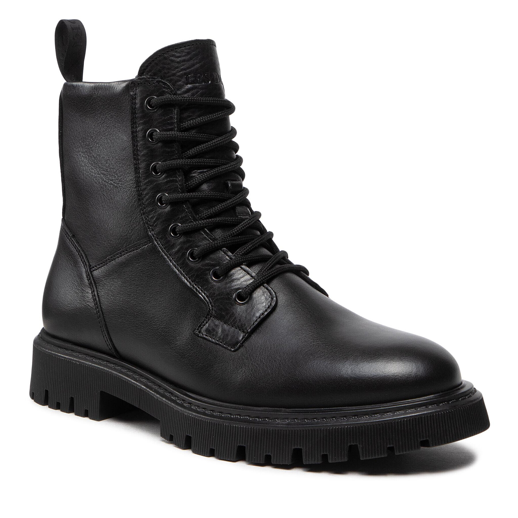 Les Deux Ботуши Tatum Leather Lace Up LDM820023 Черен - Pepit.bg