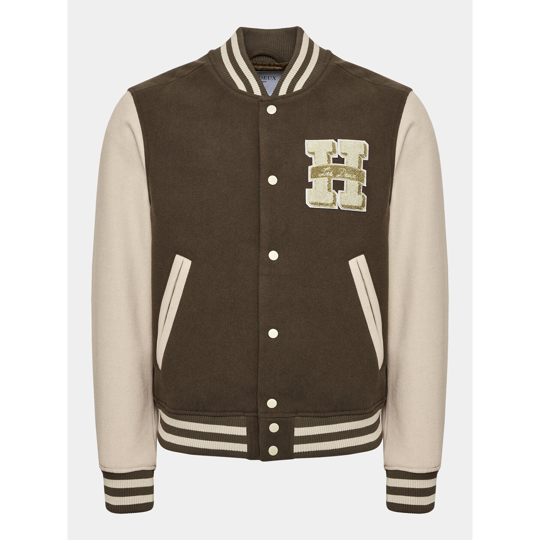 Les Deux Яке бомбър Varsity LDM610070 Кафяв Regular Fit - Pepit.bg