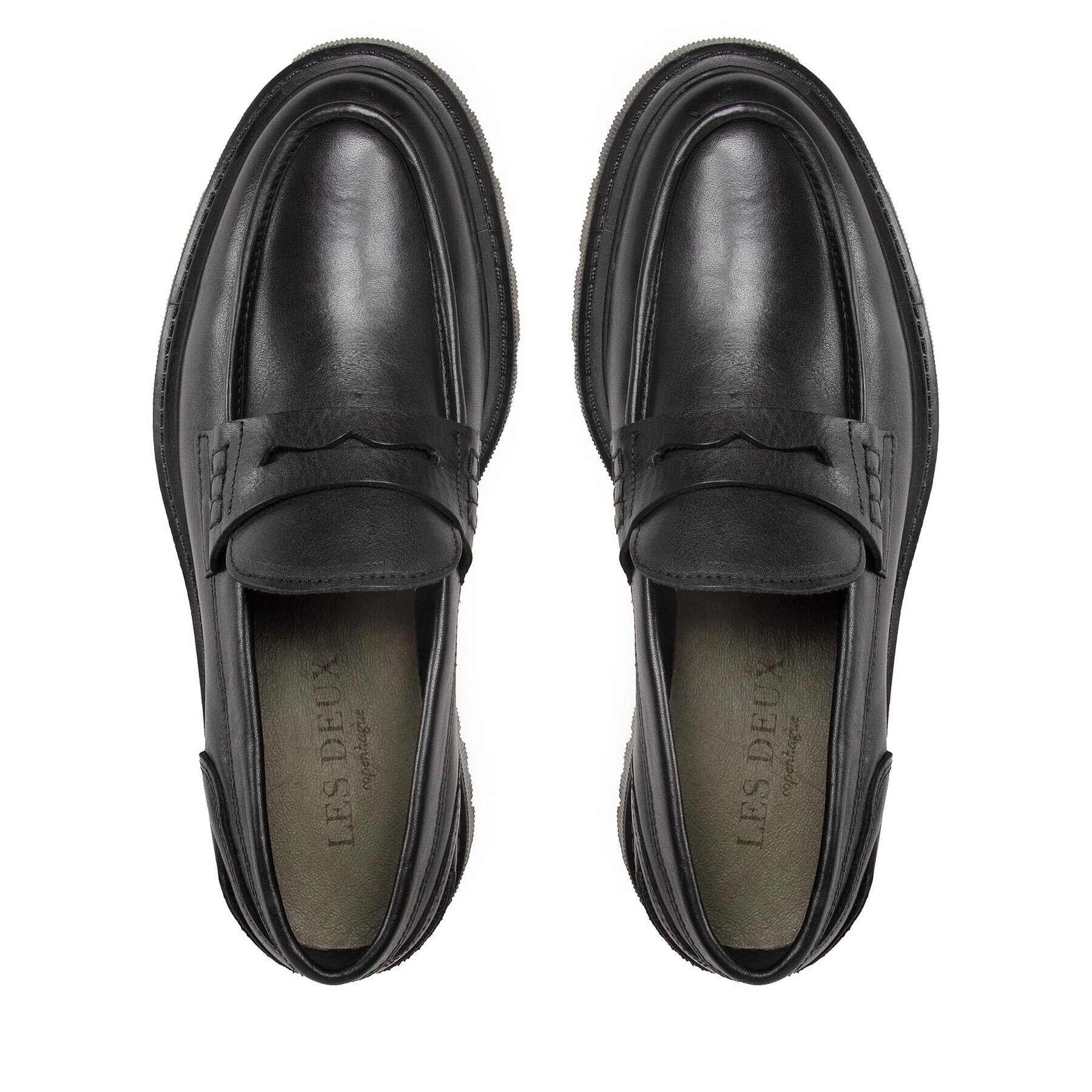 Les Deux Обувки Tatum Leather Loafer LDM810009 Черен - Pepit.bg