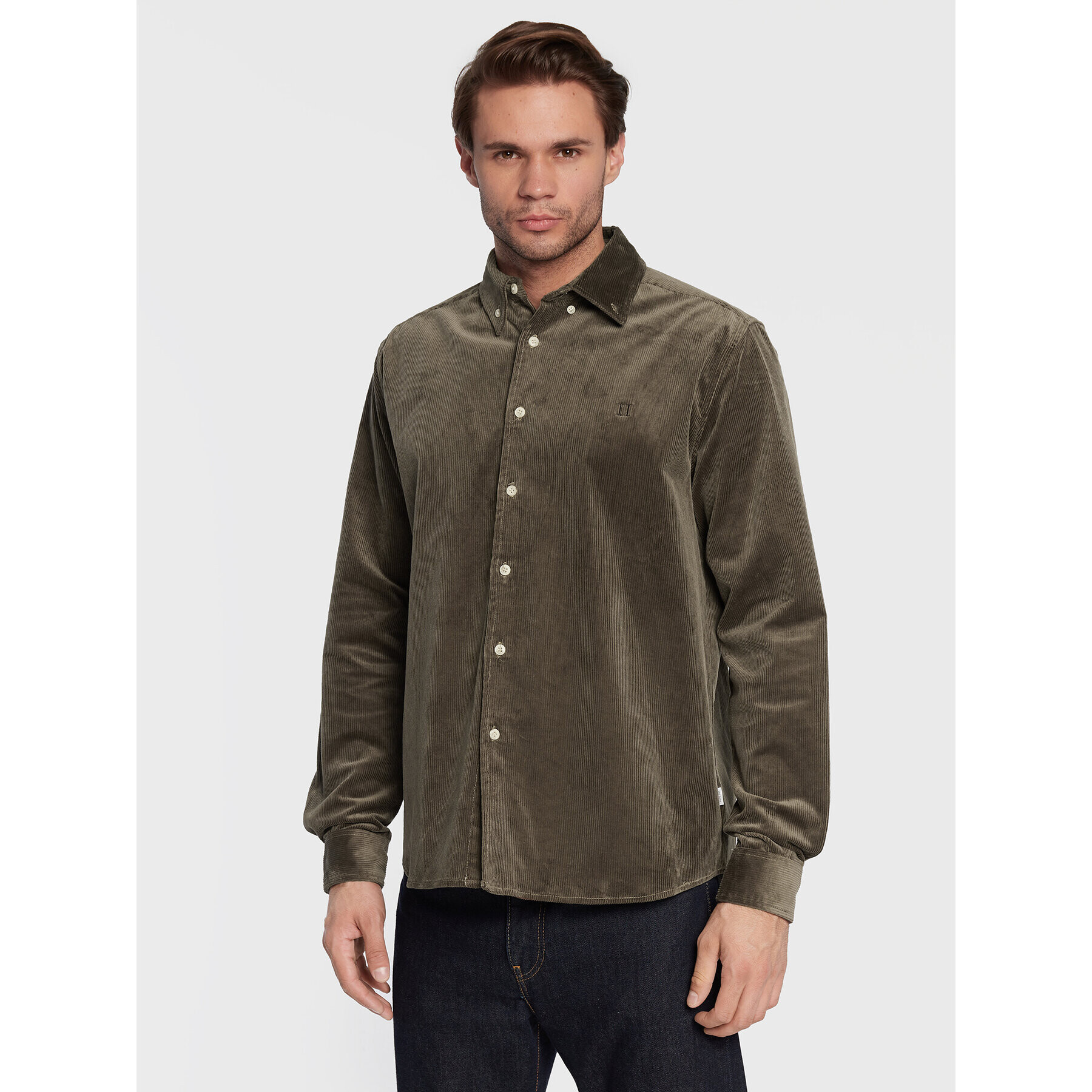 Les Deux Риза Karlo Corduroy LDM410132 Кафяв Regular Fit - Pepit.bg