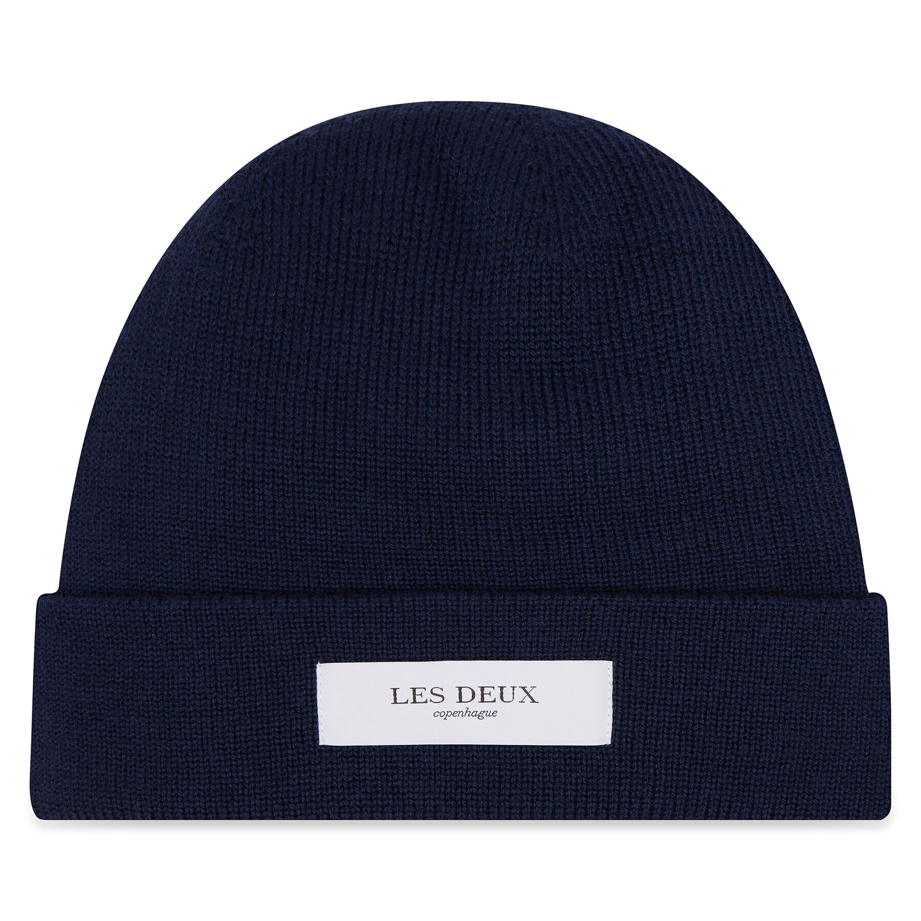 Les Deux Шапка Merino Patch LDM710019 Тъмносин - Pepit.bg