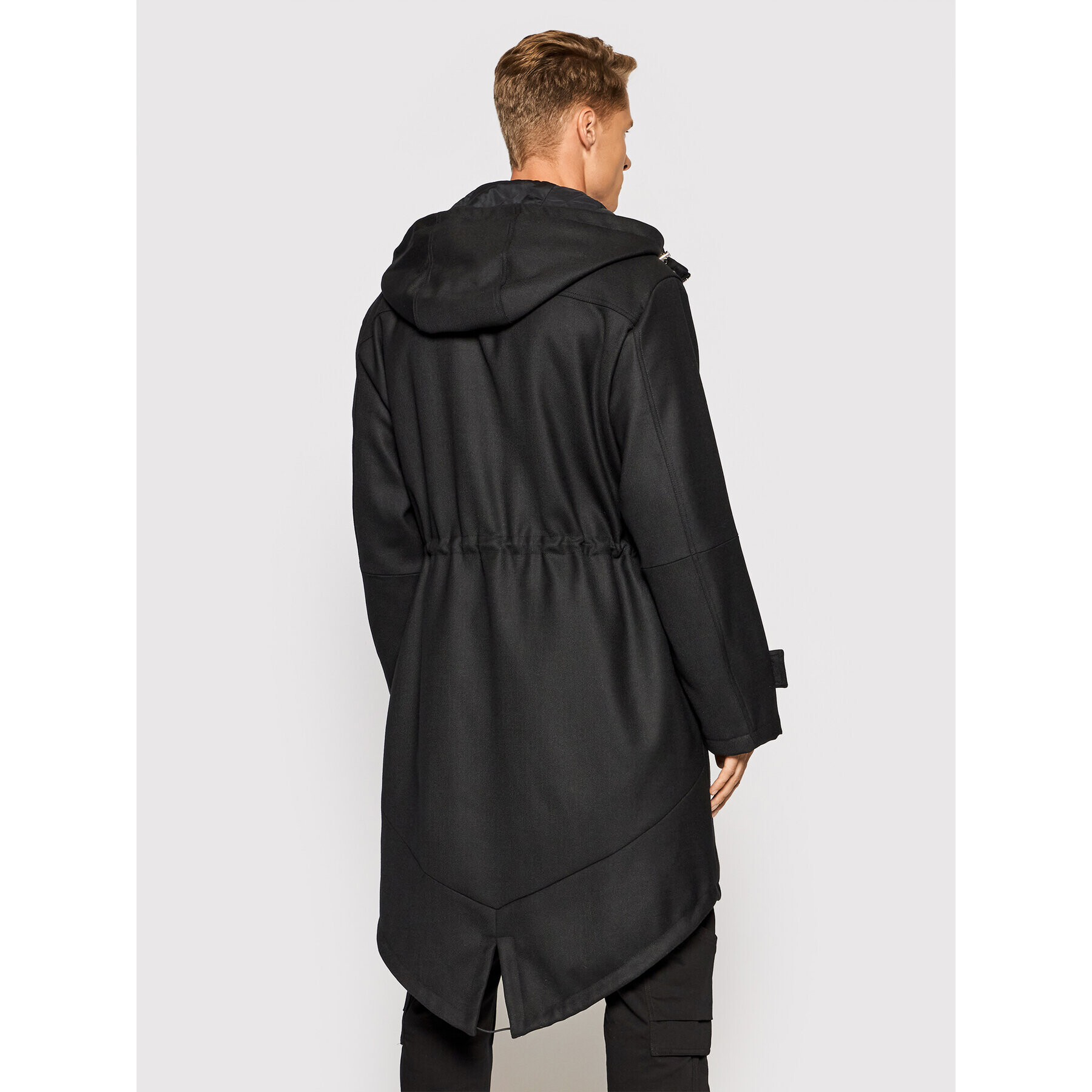Les Hommes Парка LLQ501313U Черен Regular Fit - Pepit.bg