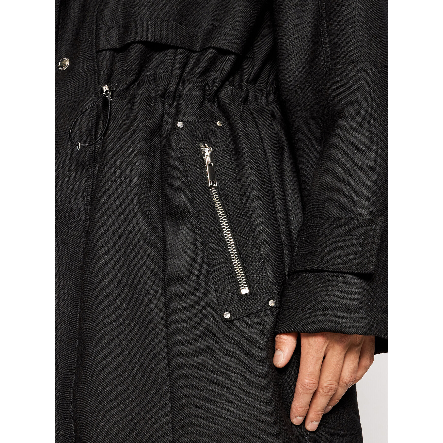 Les Hommes Парка LLQ501313U Черен Regular Fit - Pepit.bg