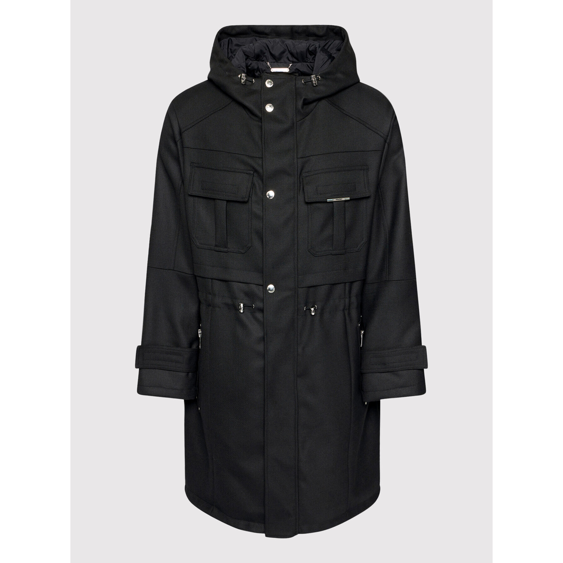 Les Hommes Парка LLQ501313U Черен Regular Fit - Pepit.bg