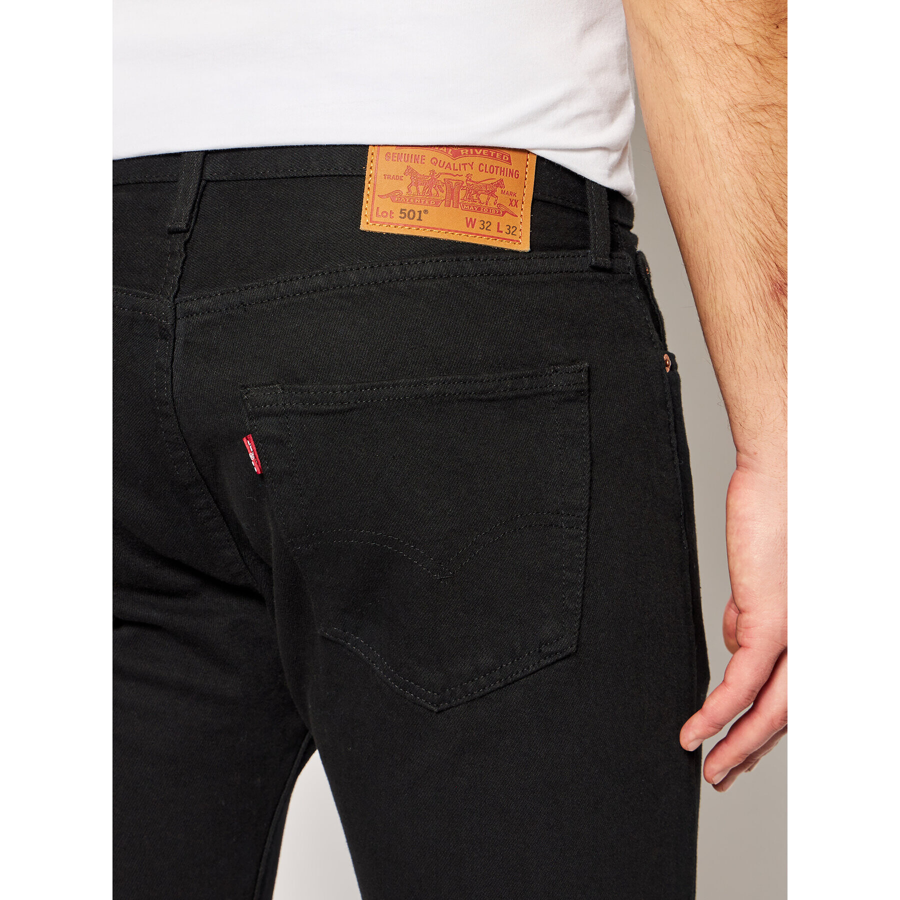 Levi's® Дънки 501® 00501-0165 Черен Original Fit - Pepit.bg