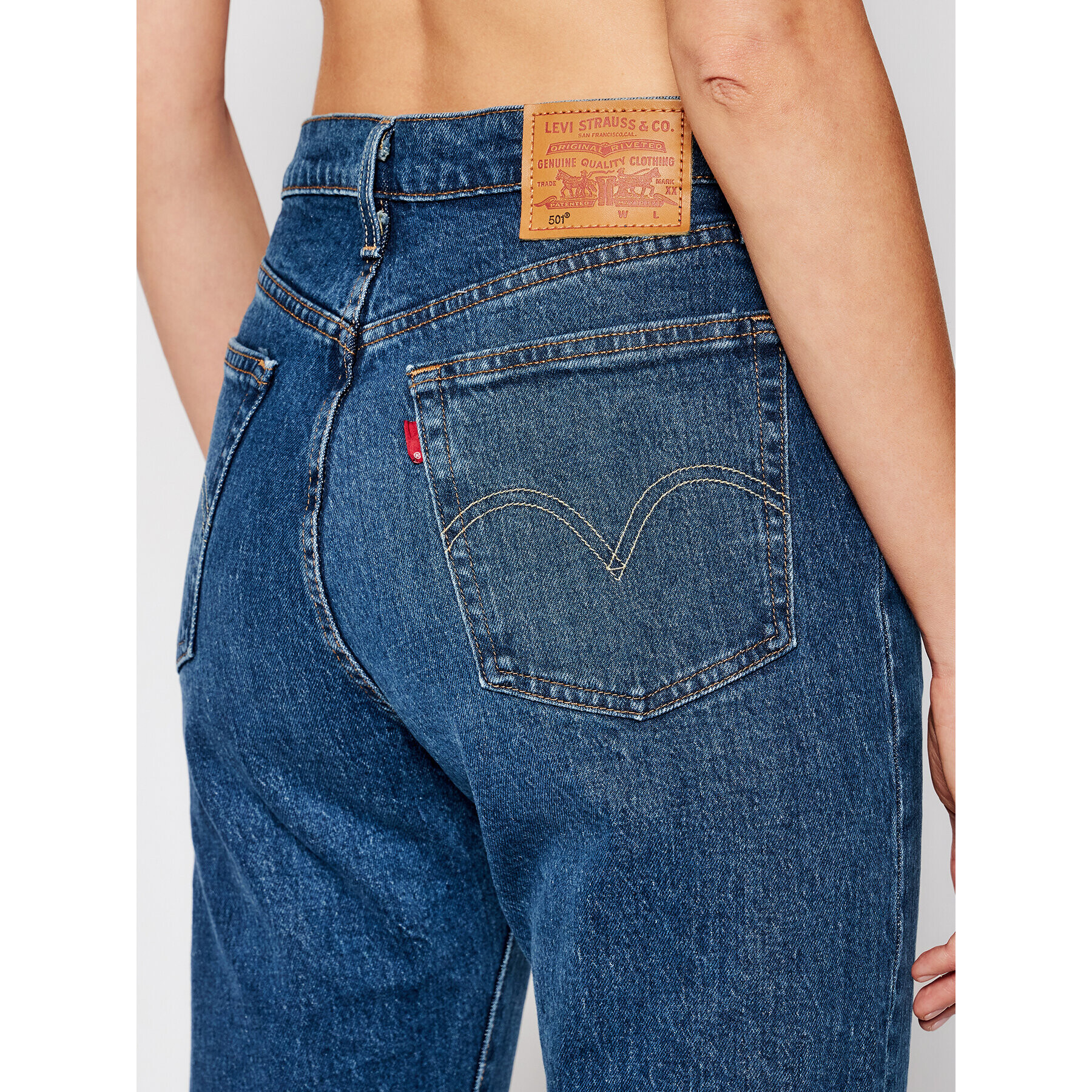 Levi's® Дънки 501® Crop 36200-0157 Син Cropped Fit - Pepit.bg