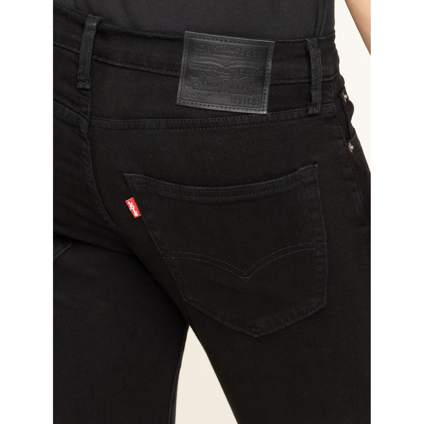 Levi's® Дънки 512™ 28833-0013 Черен Slim Taper Fit - Pepit.bg