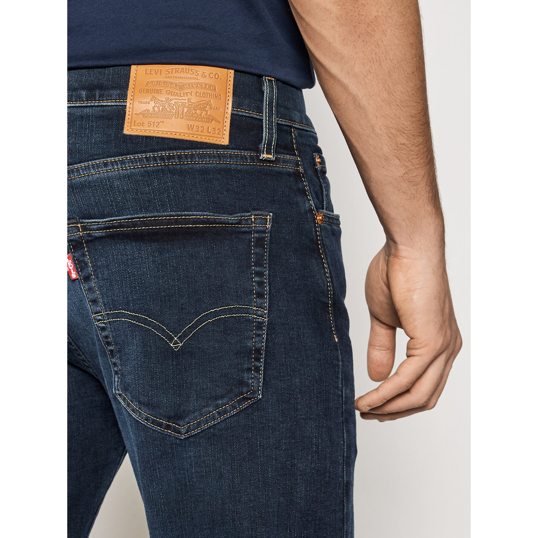 Levi's® Дънки 512™ 28833-0653 Тъмносин Slim Taper Fit - Pepit.bg