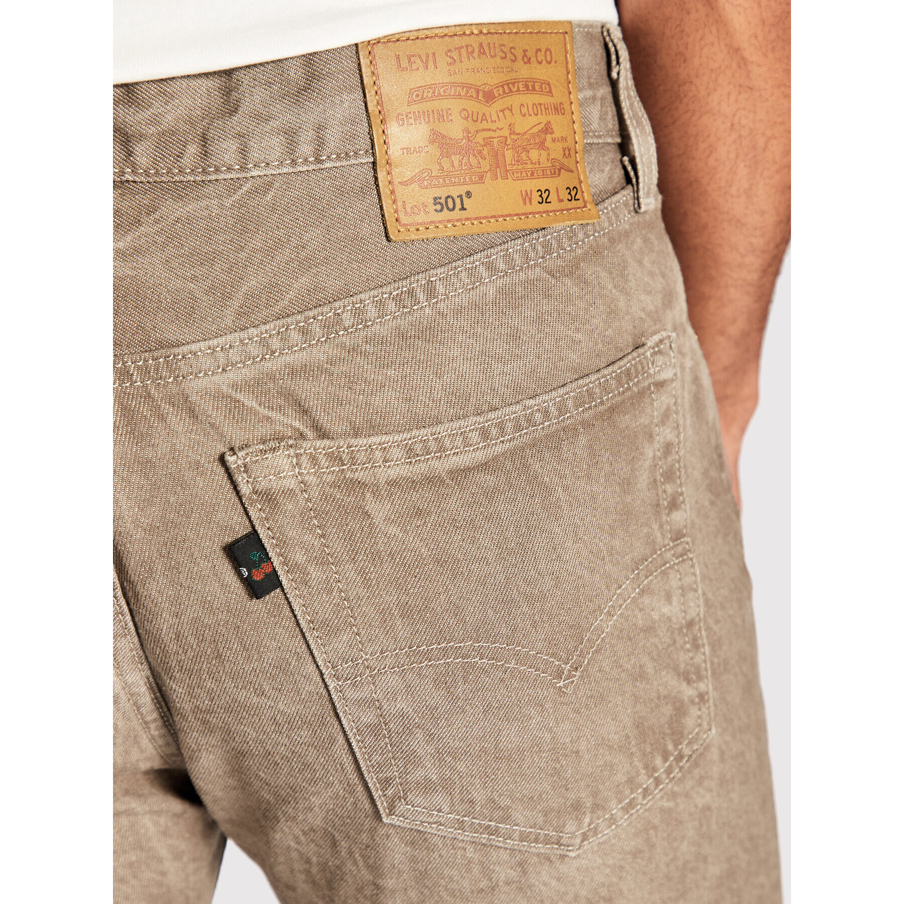 Levi's® Дънки Fresh 501® 00501-3350 Бежов Regular Fit - Pepit.bg