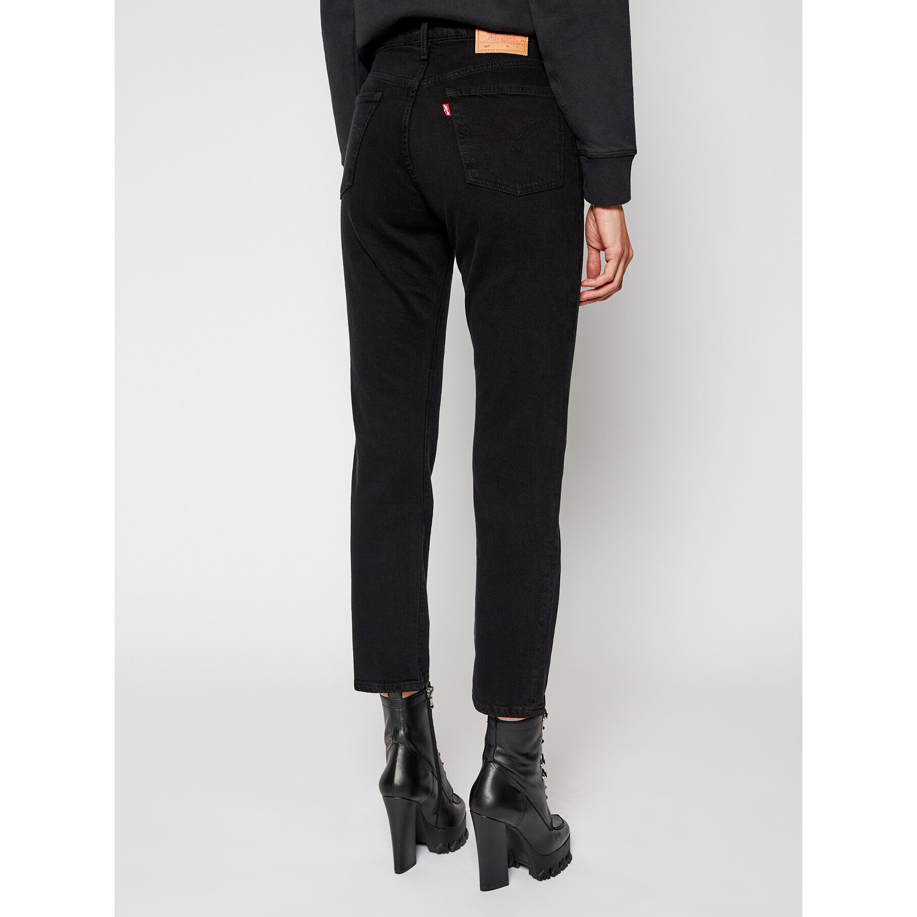 Levi's® Дънки тип Cropped Fit 501® Original 36200-0085 Черен Cropped Fit - Pepit.bg