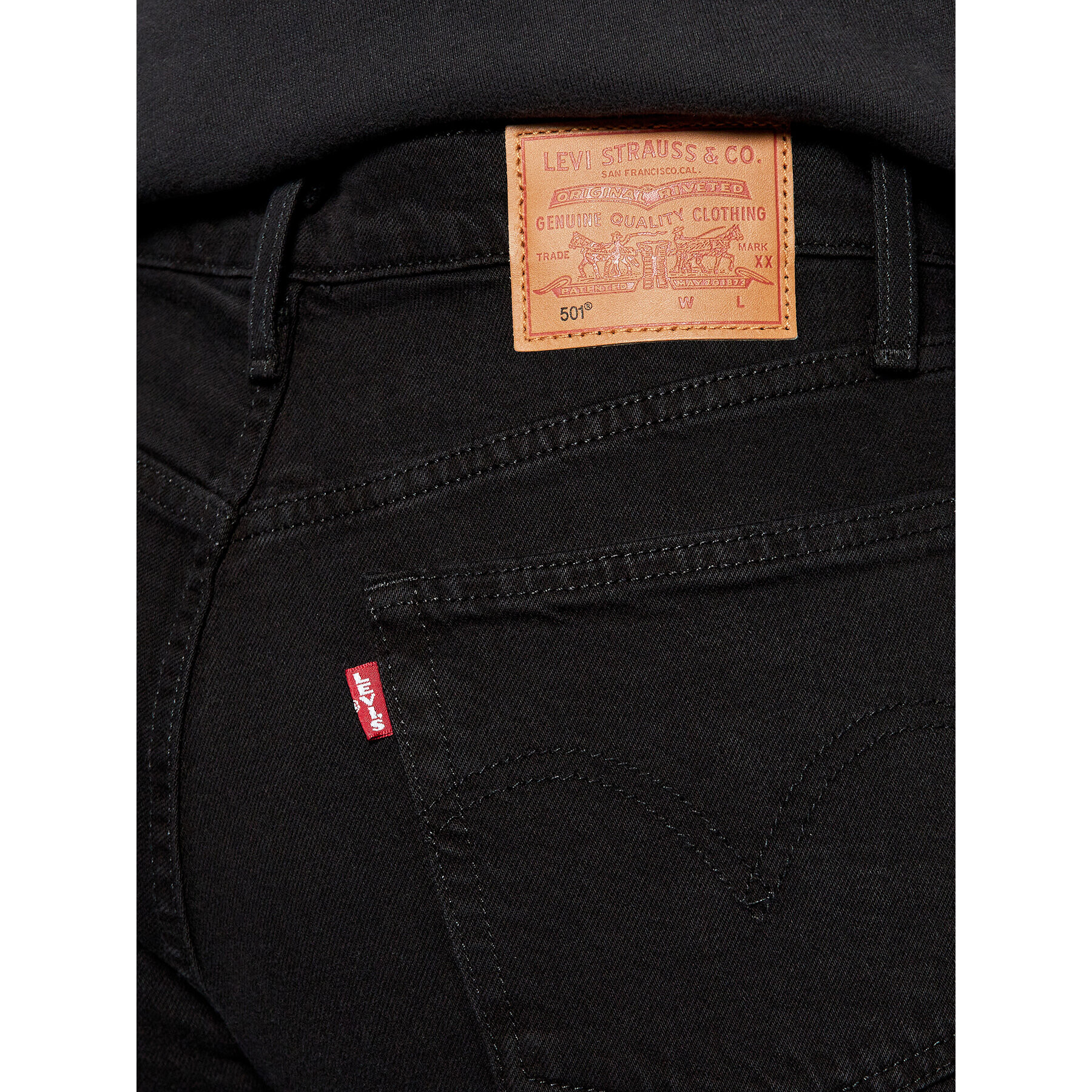 Levi's® Дънки тип Cropped Fit 501® Original 36200-0085 Черен Cropped Fit - Pepit.bg