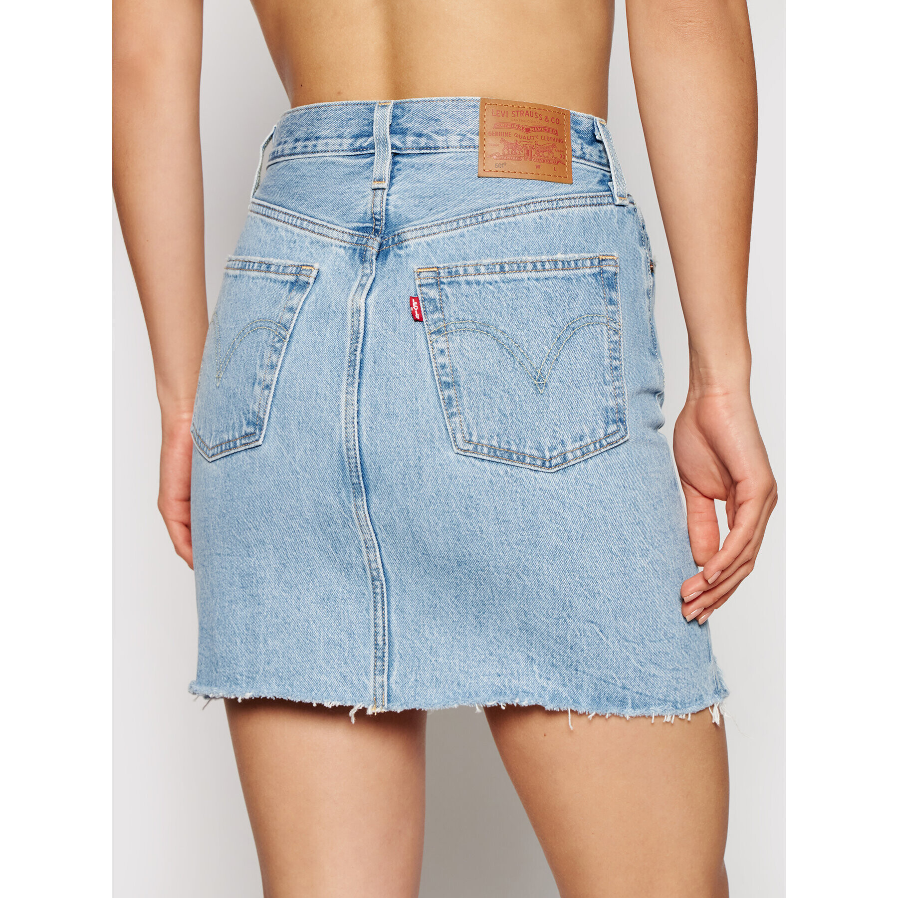 Levi's® Дънкова пола Deconstructed 77882-0040 Син Boyfriend Fit - Pepit.bg