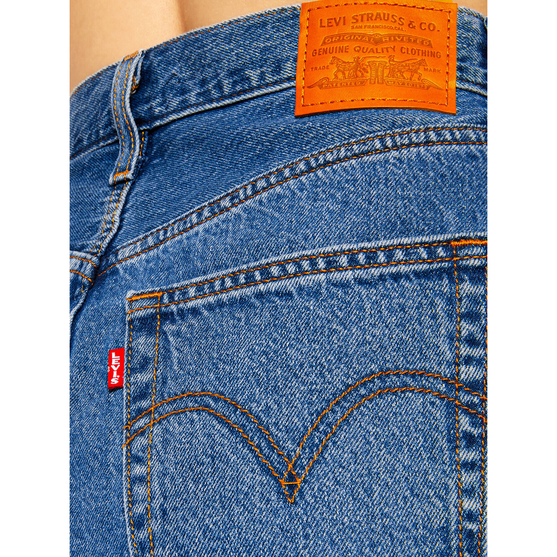 Levi's® Дънкова пола Ribcage 27889-0001 Тъмносин Regular Fit - Pepit.bg