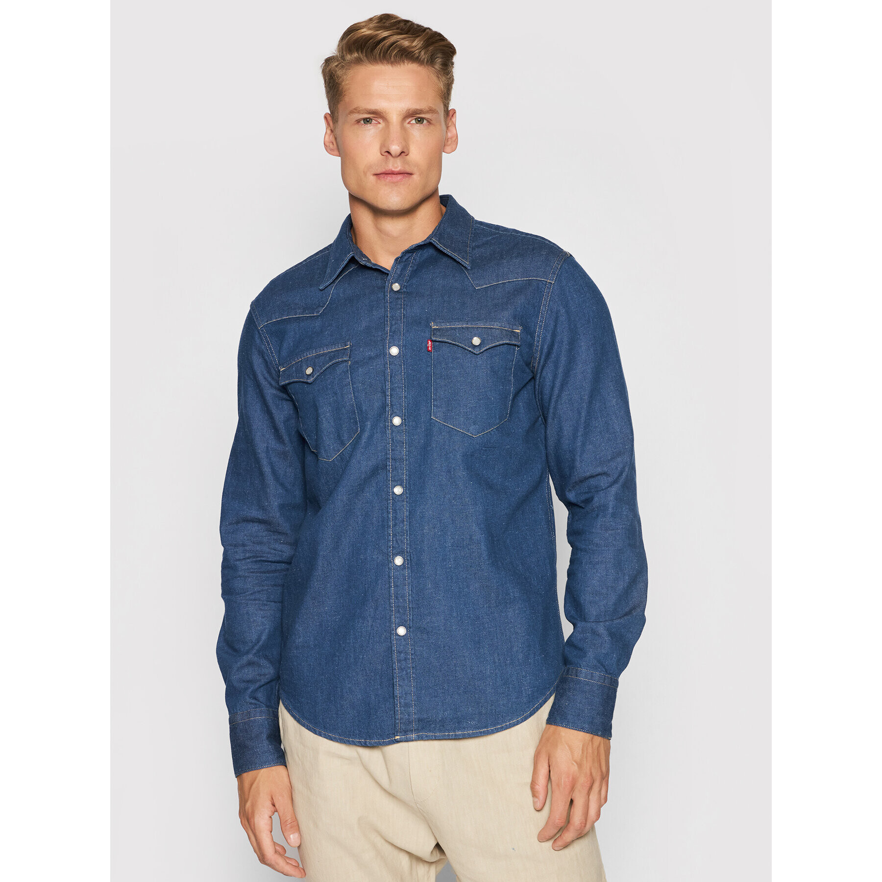 Levi's® дънкова риза Barstow Western 85744-0029 Син Standard Fit - Pepit.bg