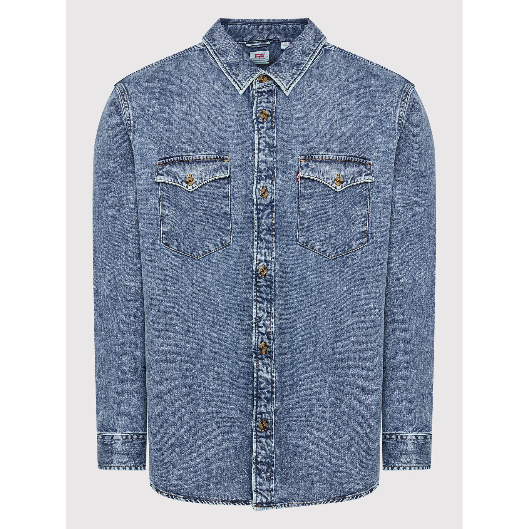 Levi's® дънкова риза Western A1919-0014 Син Relaxed Fit - Pepit.bg