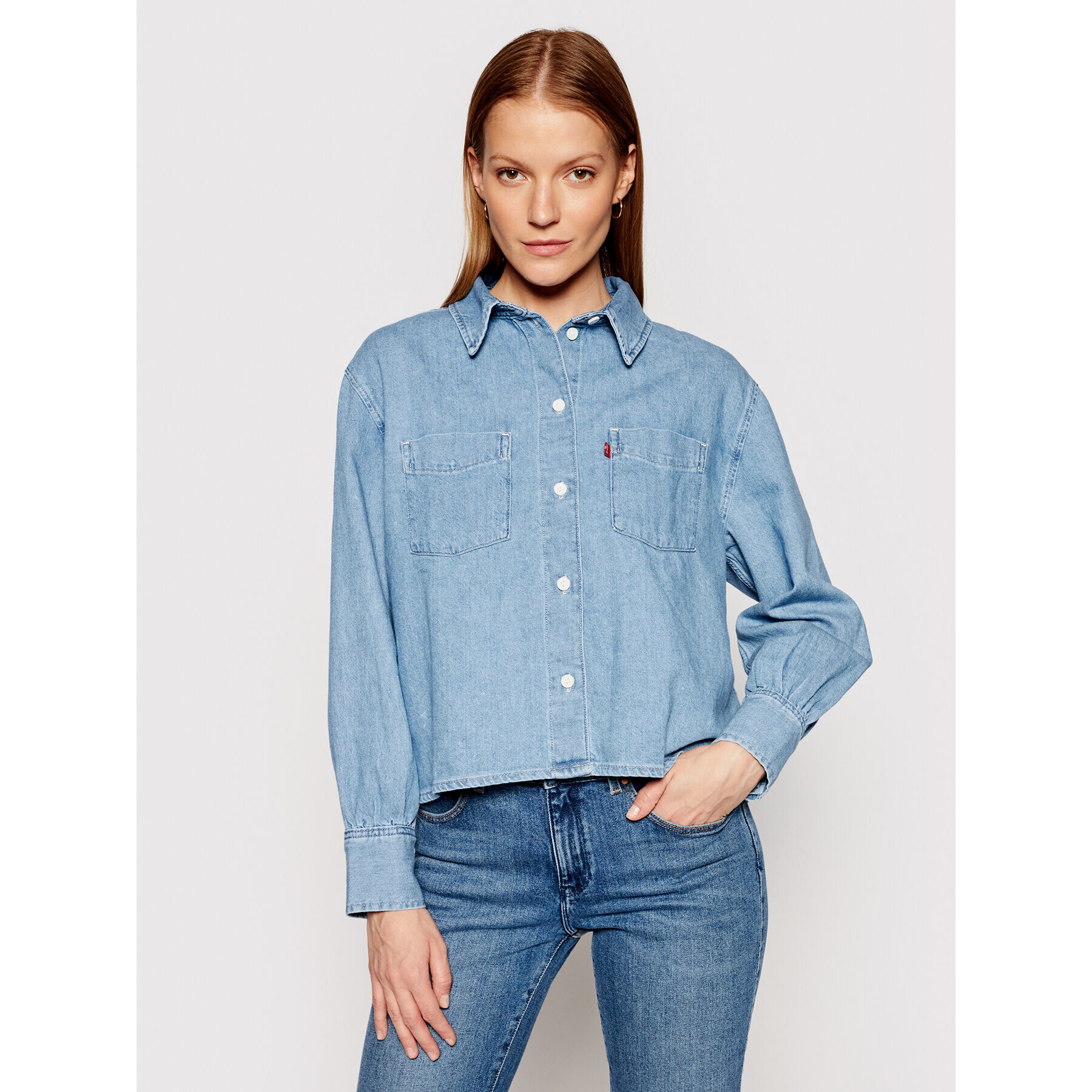 Levi's® дънкова риза Zoey 29431-0007 Син Regular Fit - Pepit.bg