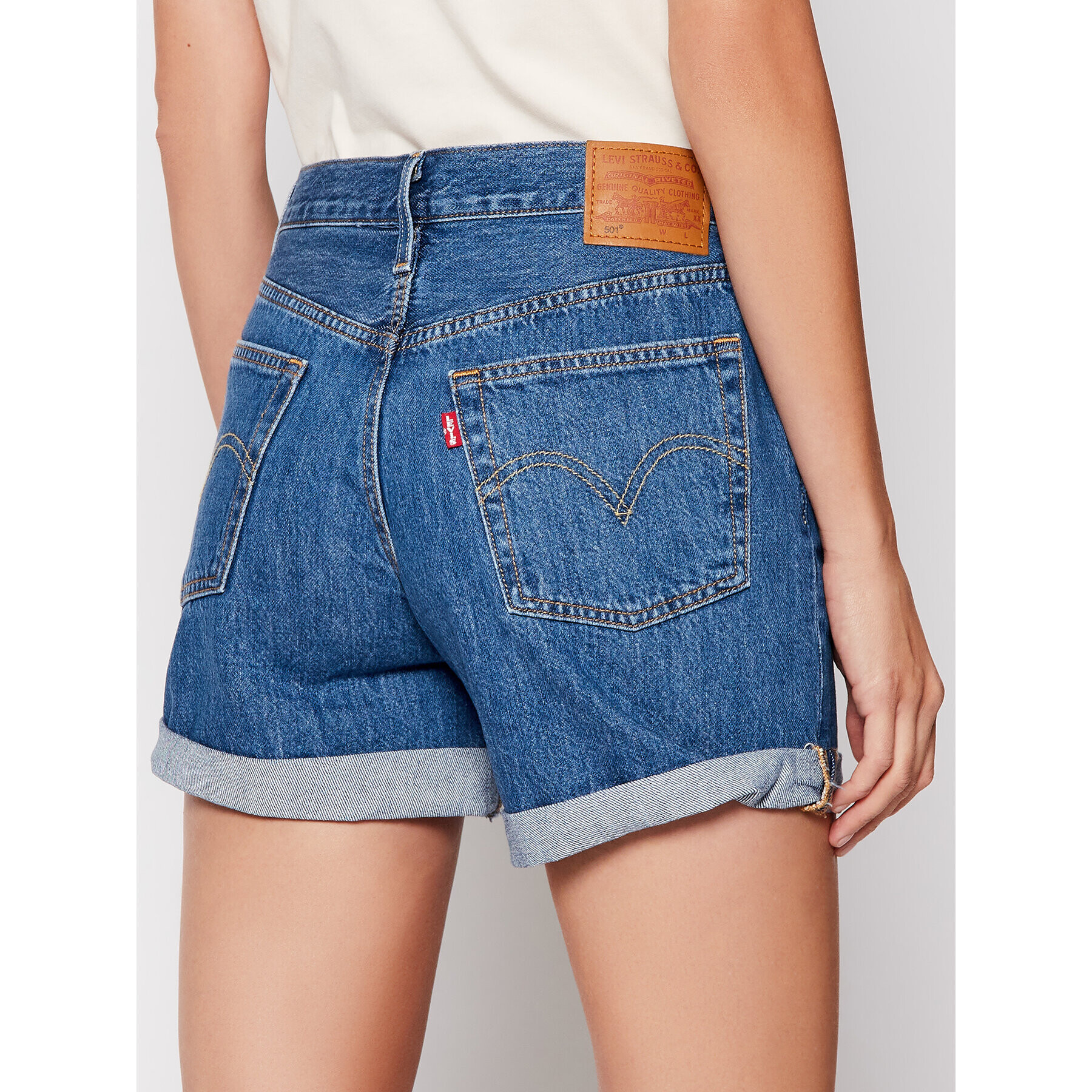 Levi's® Дънкови шорти 501® Flat Finish 29961-0021 Тъмносин Regular Fit - Pepit.bg