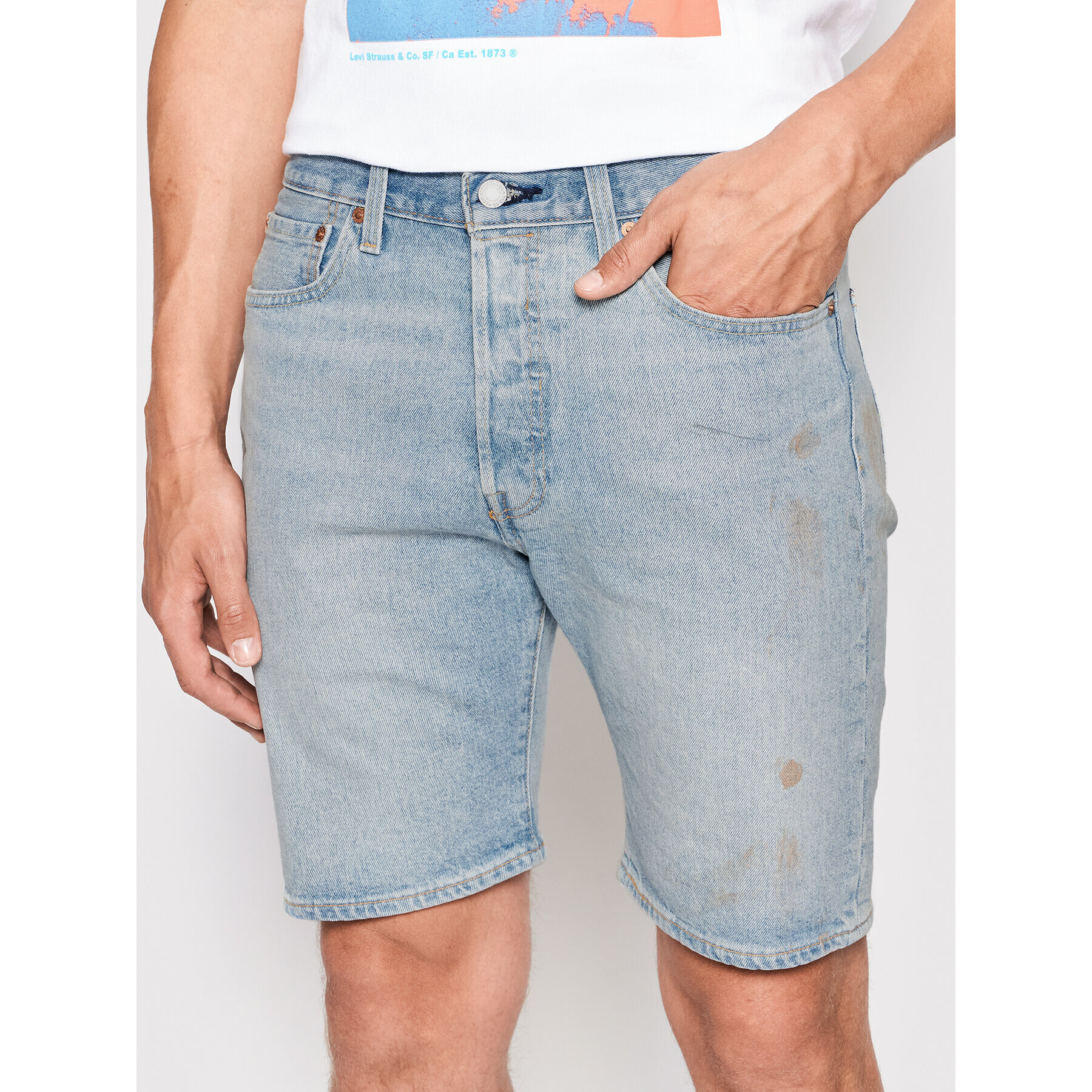 Levi's® Дънкови шорти 501® Hemmed 36512-0163 Син Regular Fit - Pepit.bg