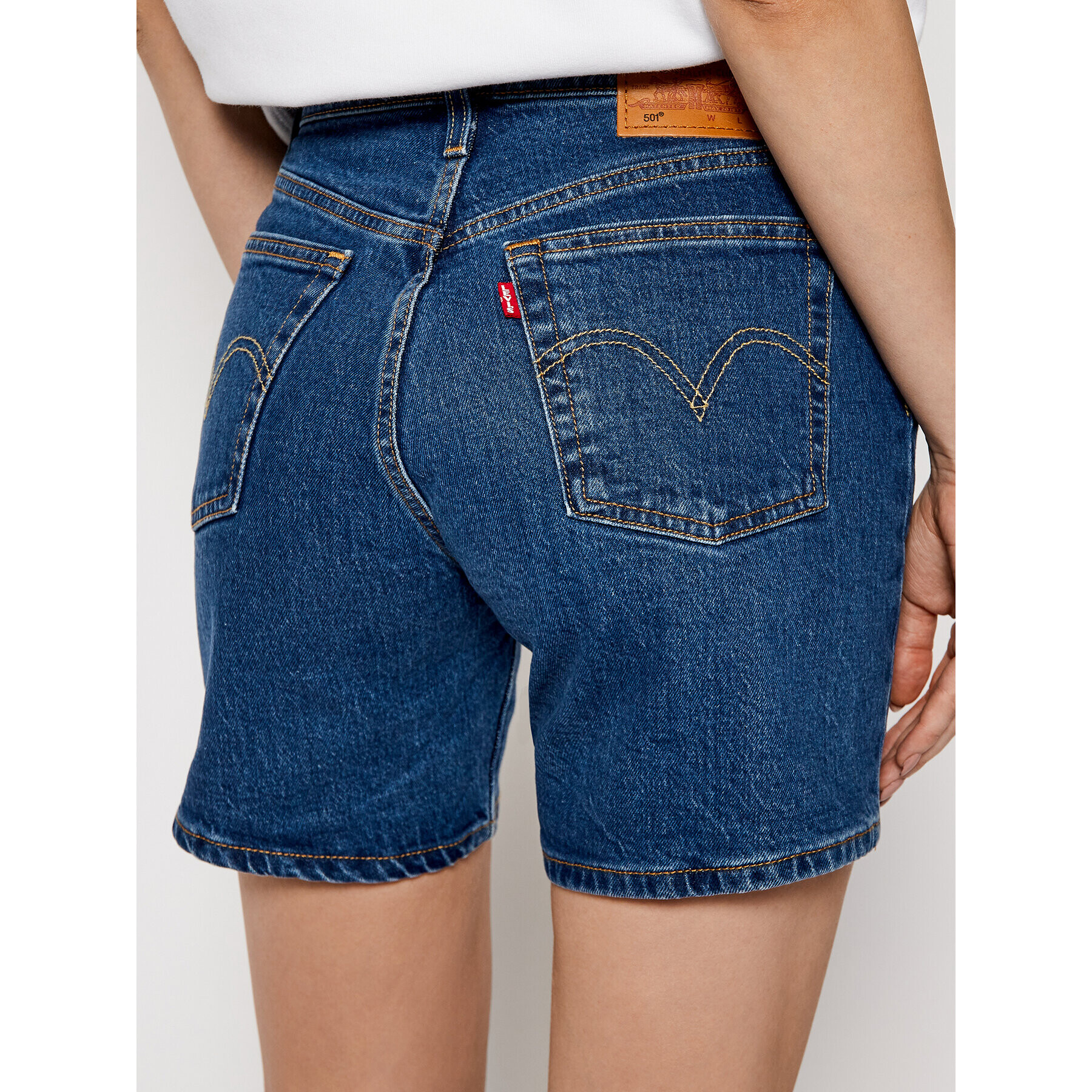 Levi's® Дънкови шорти 501™ Mid Thigh 85833-0007 Тъмносин Regular Fit - Pepit.bg