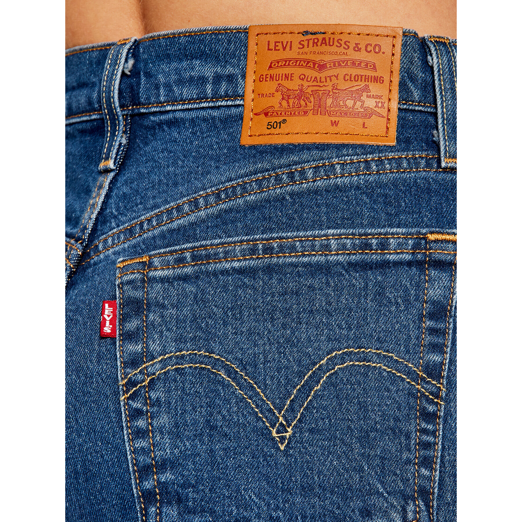 Levi's® Дънкови шорти 501™ Mid Thigh 85833-0007 Тъмносин Regular Fit - Pepit.bg