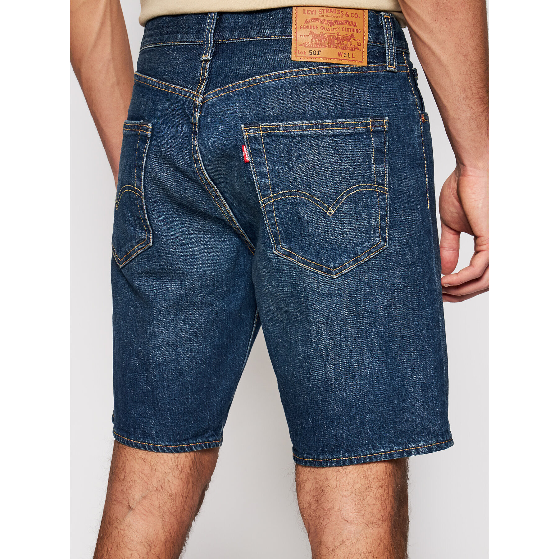 Levi's® Дънкови шорти 501® Original 36512-0139 Тъмносин Regular Fit - Pepit.bg