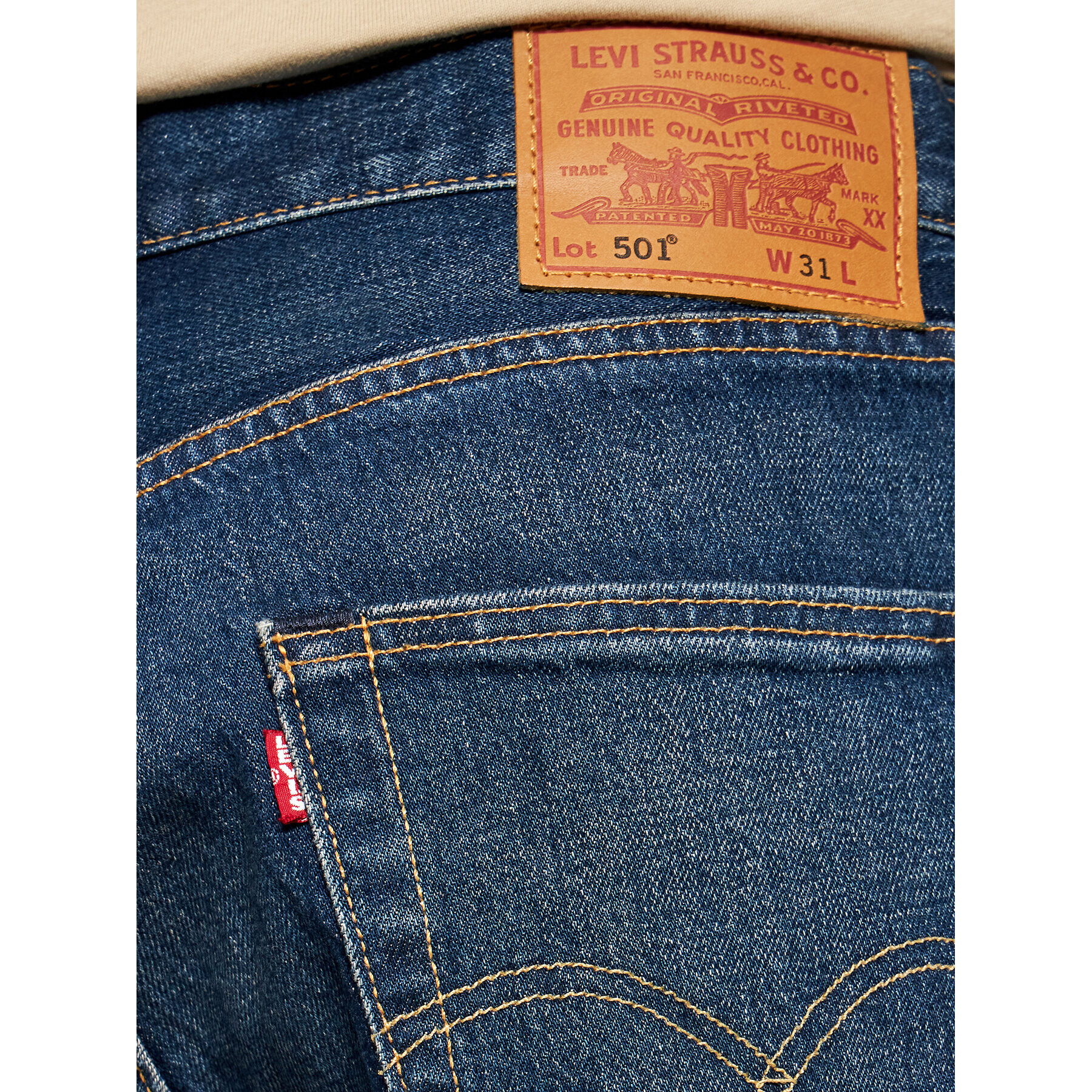 Levi's® Дънкови шорти 501® Original 36512-0139 Тъмносин Regular Fit - Pepit.bg