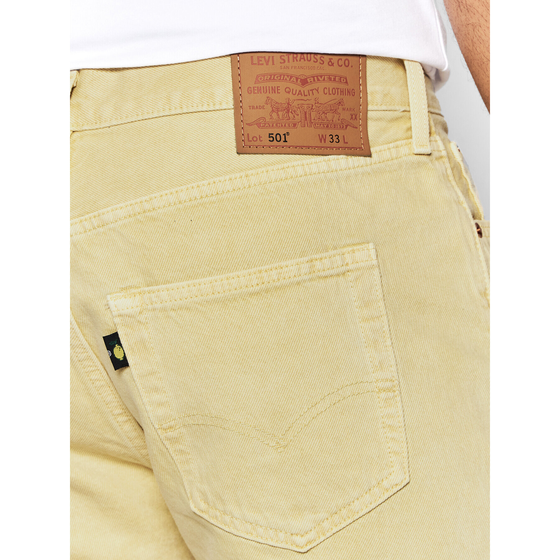 Levi's® Дънкови шорти FRESH 501® 36512-0159 Жълт Regular Fit - Pepit.bg