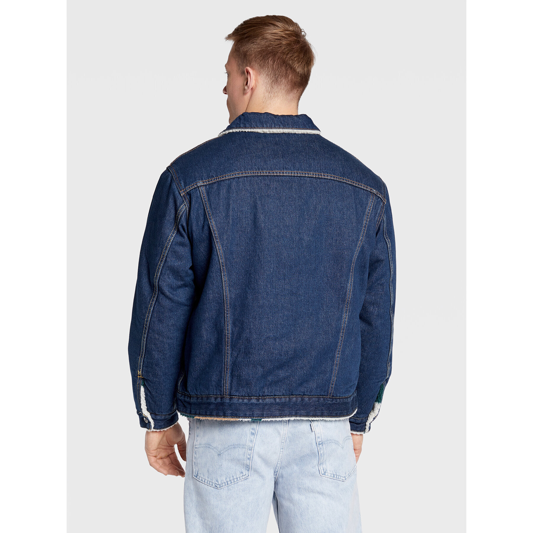 Levi's® Дънково яке Sherpa Trucker Vintage A3176-0000 Тъмносин Relaxed Fit - Pepit.bg