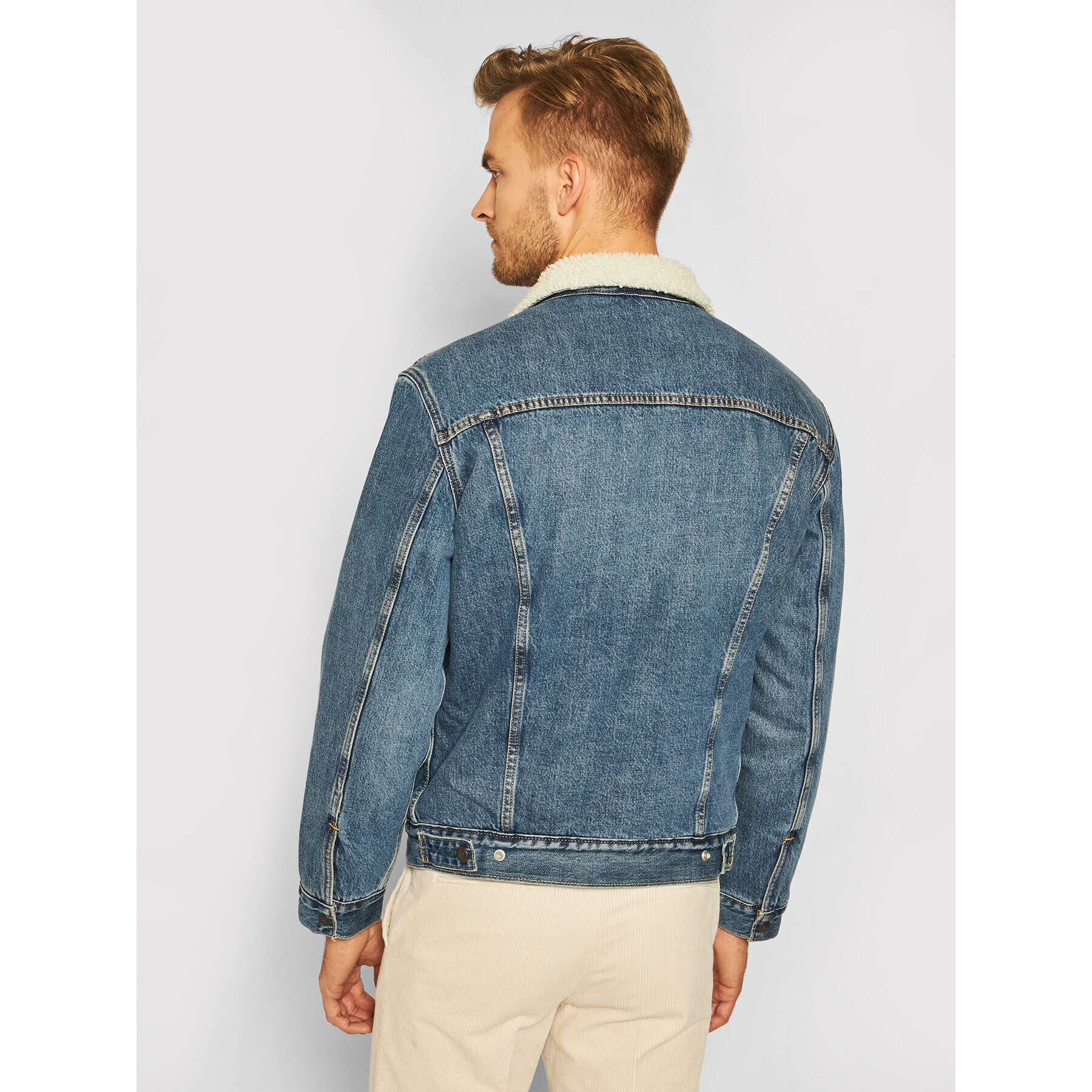 Levi's® Дънково яке Type III Sherpa 16365-0128 Син Regular Fit - Pepit.bg