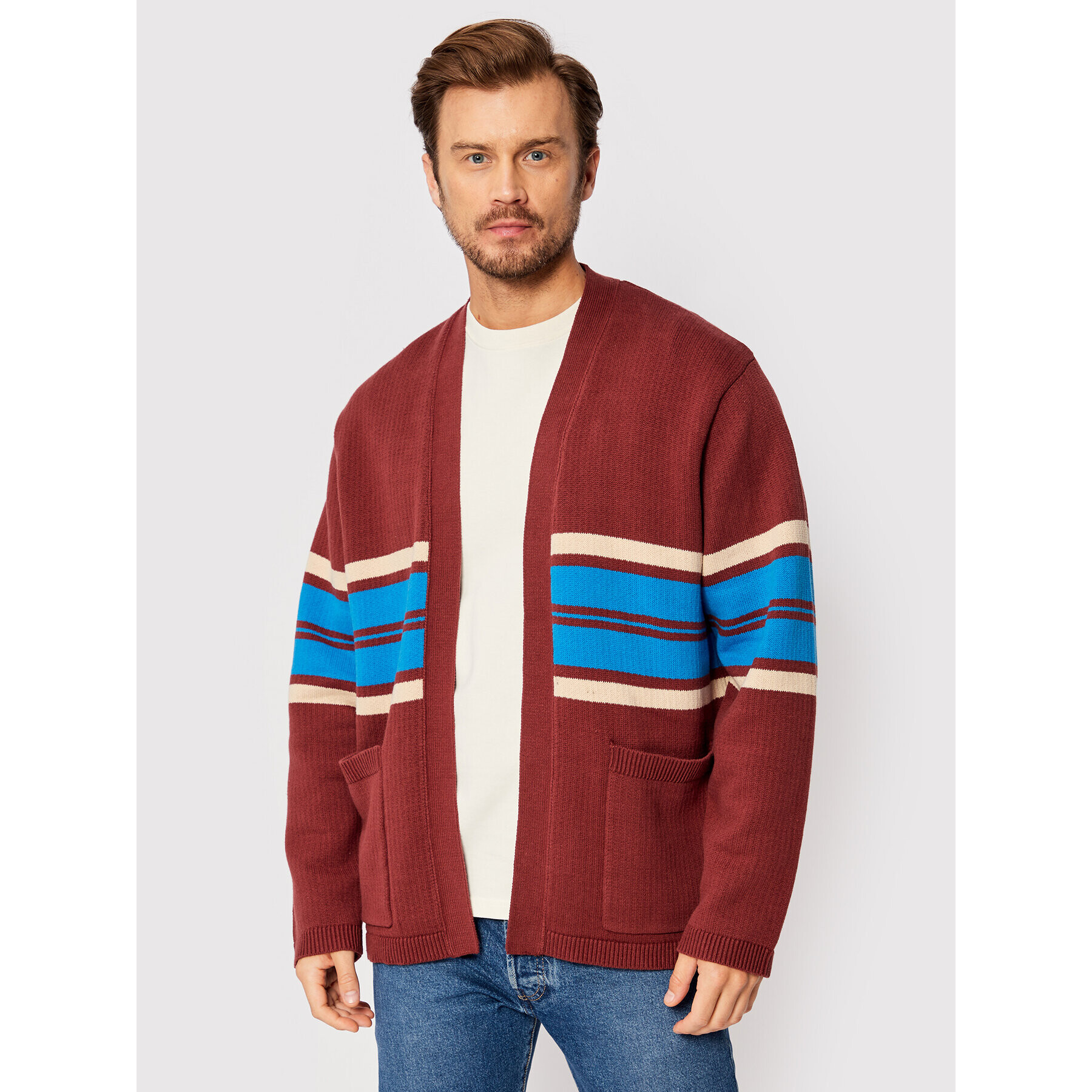 Levi's® Кардиган Noragi A3105-0000 Бордо Relaxed Fit - Pepit.bg