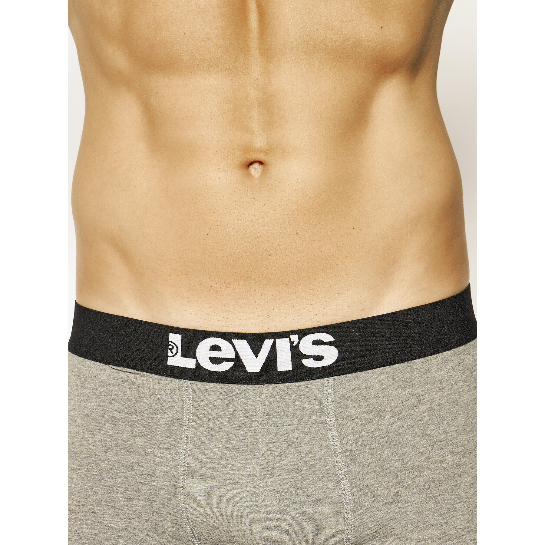 Levi's® Комплект 2 чифта боксерки Solid Basic 905002001 Сив - Pepit.bg