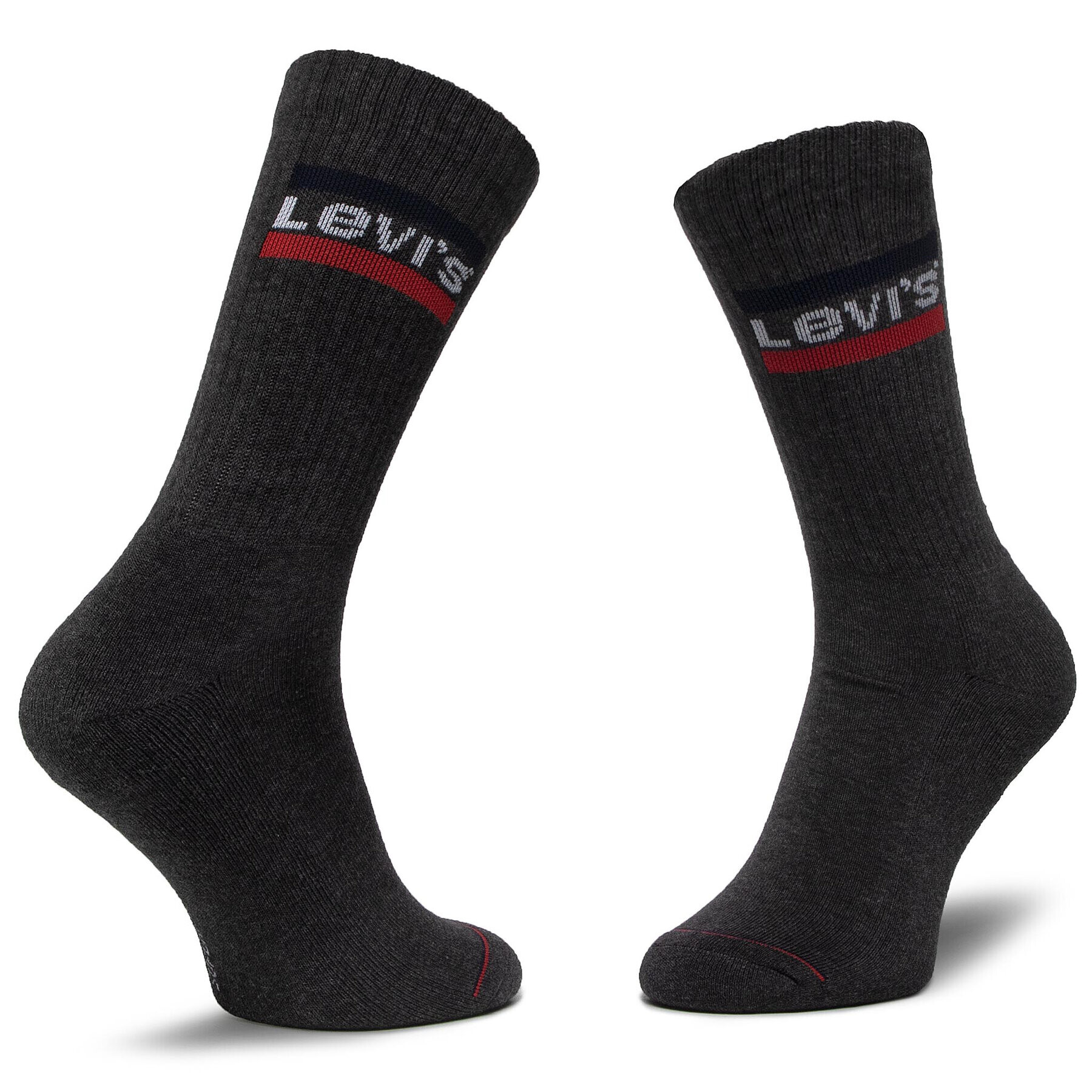 Levi's® Комплект 2 чифта дълги чорапи мъжки 37157-0153 Черен - Pepit.bg