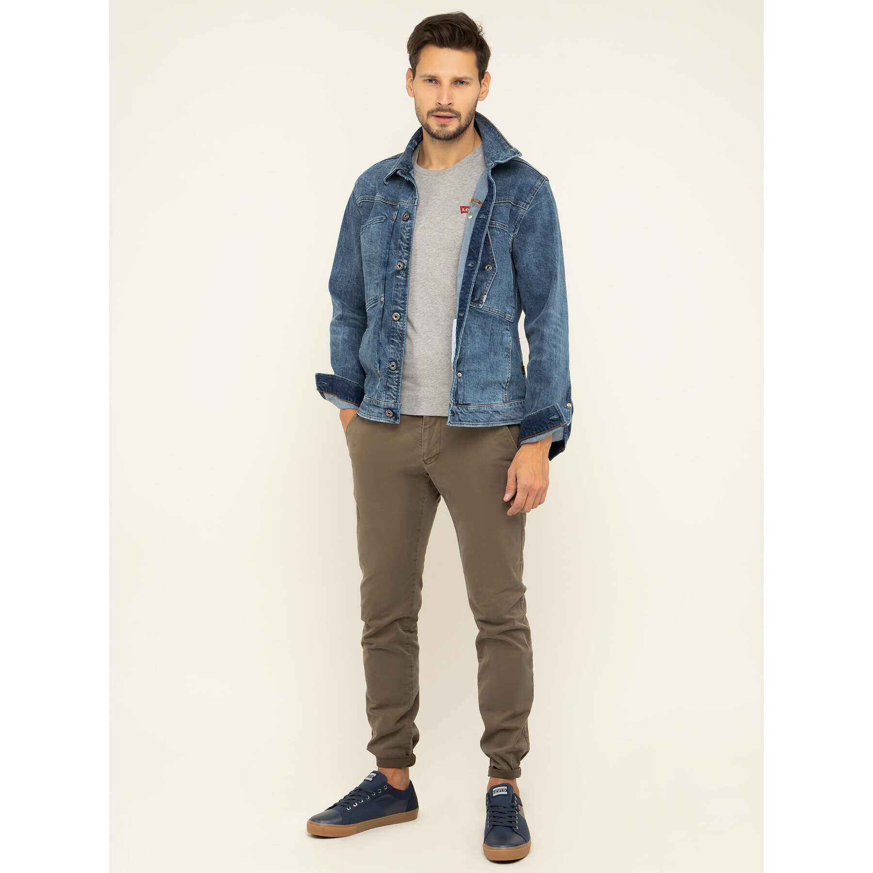 Levi's® Комплект 2 тишъртки 79681-0001 Цветен Slim Fit - Pepit.bg