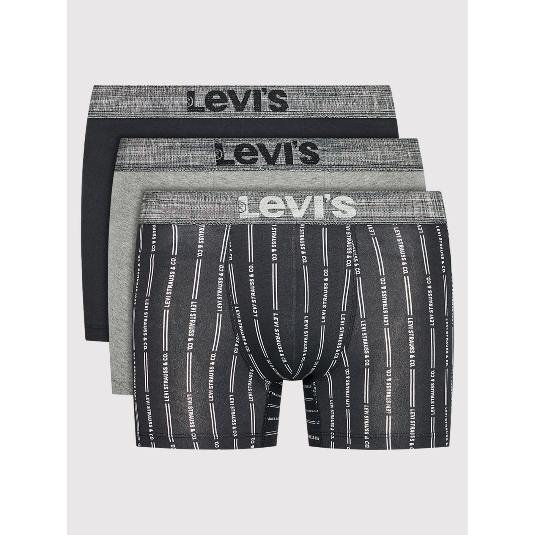 Levi's® Комплект 3 чифта боксерки 701203917 Черен - Pepit.bg