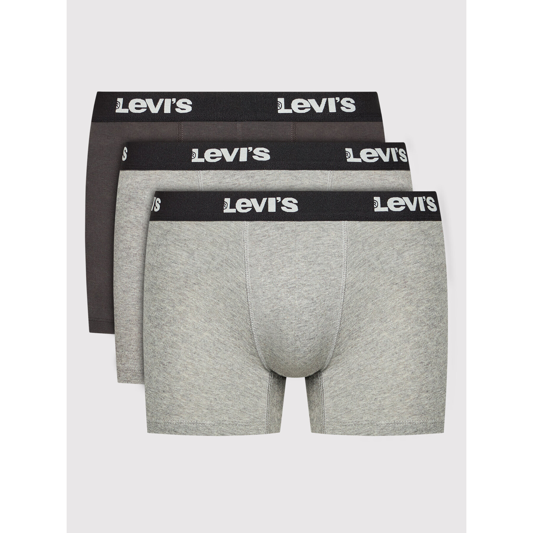 Levi's® Комплект 3 чифта боксерки 701219019 Сив - Pepit.bg