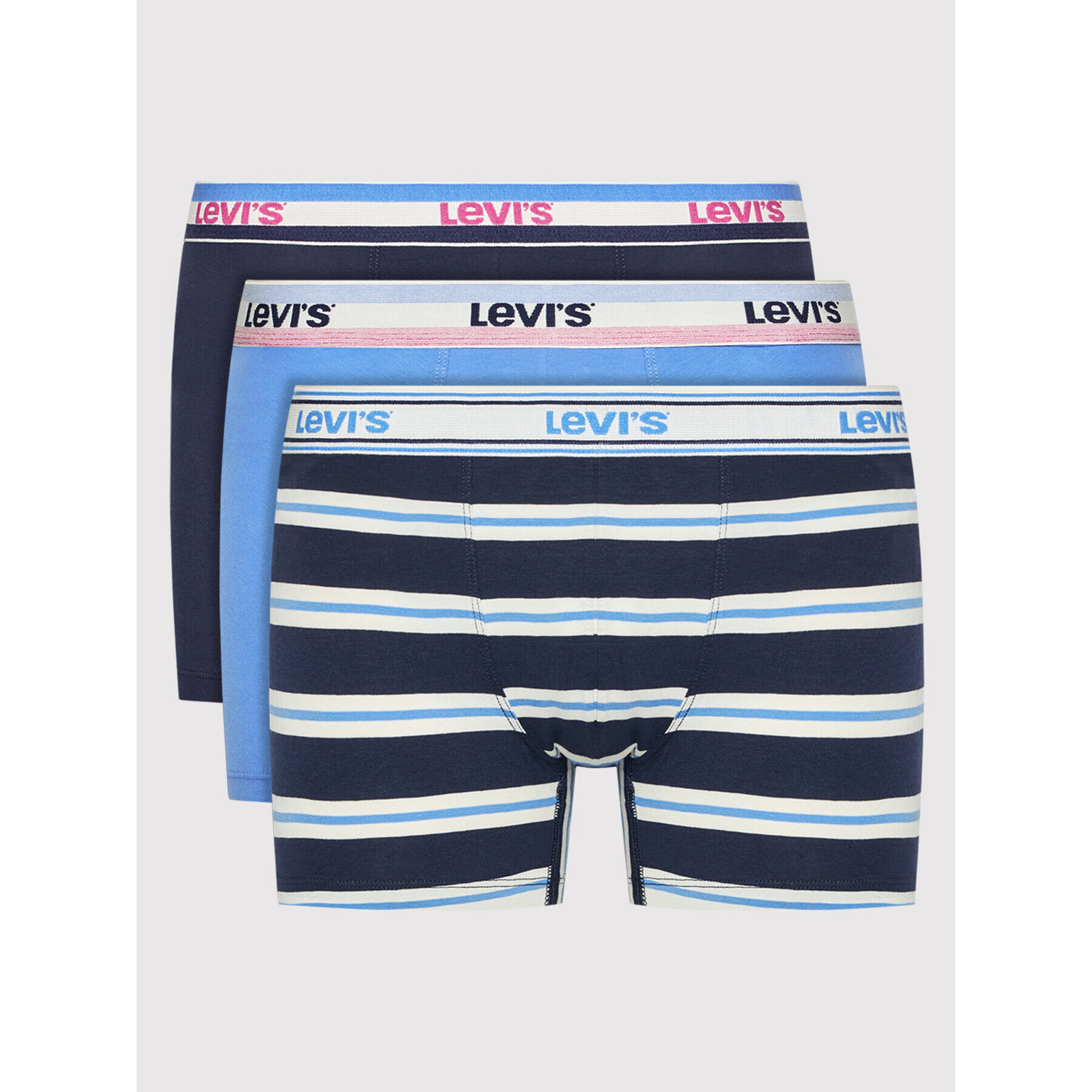 Levi's® Комплект 3 чифта боксерки Logo 701205104 Тъмносин - Pepit.bg