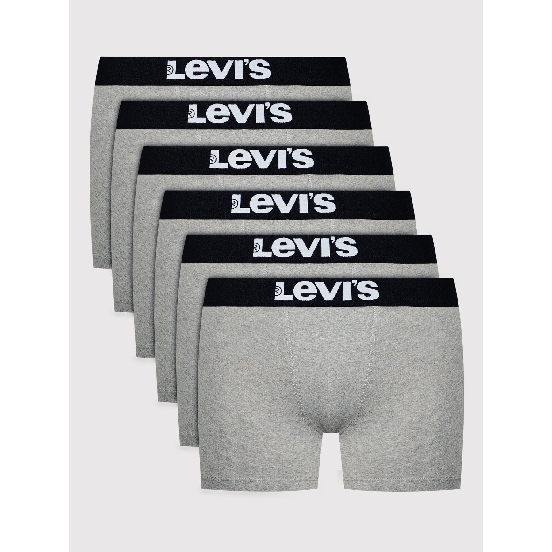 Levi's® Комплект 6 чифта боксери 37149-0484 Сив - Pepit.bg