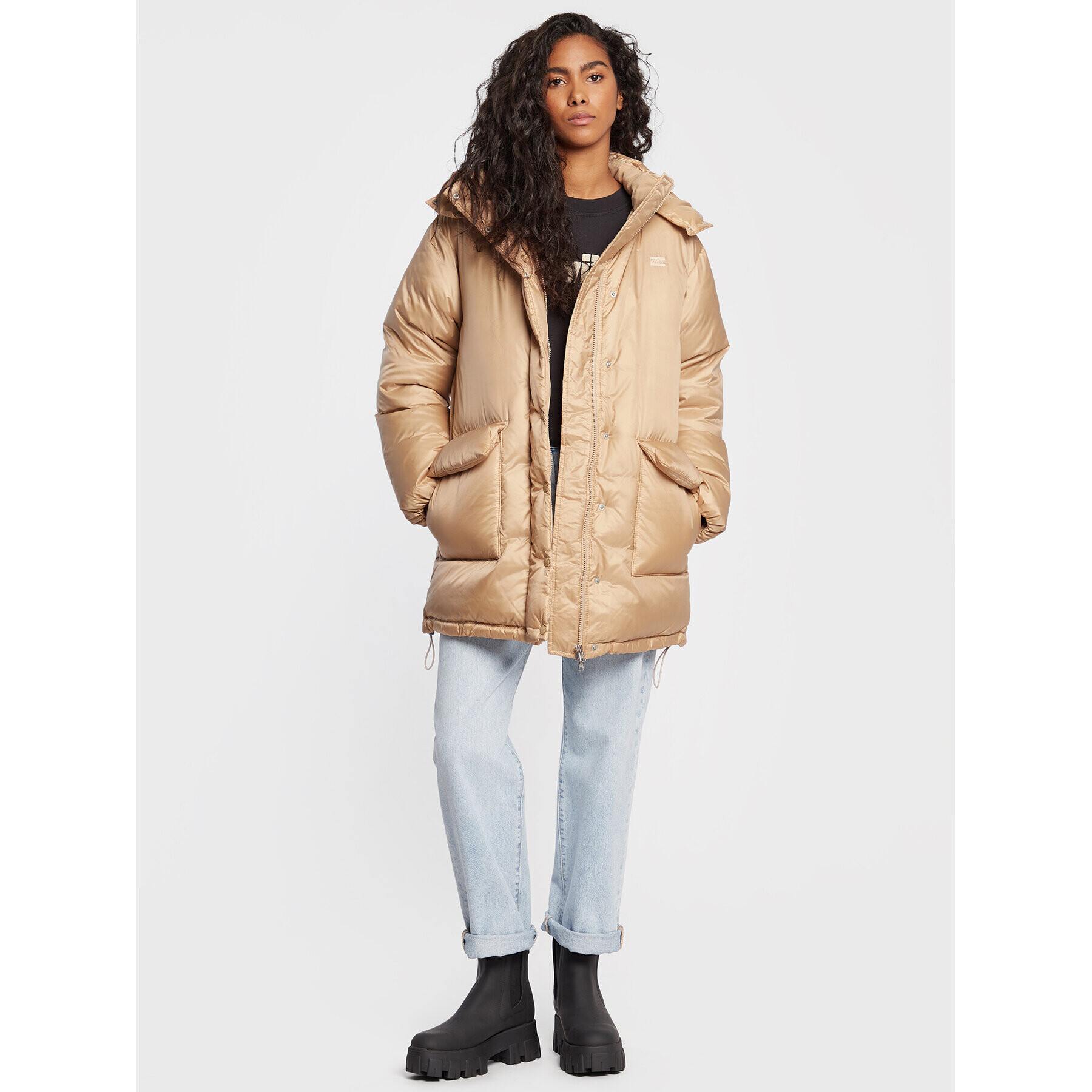 Levi's® Пухено яке Luna A3254-0002 Бежов Regular Fit - Pepit.bg