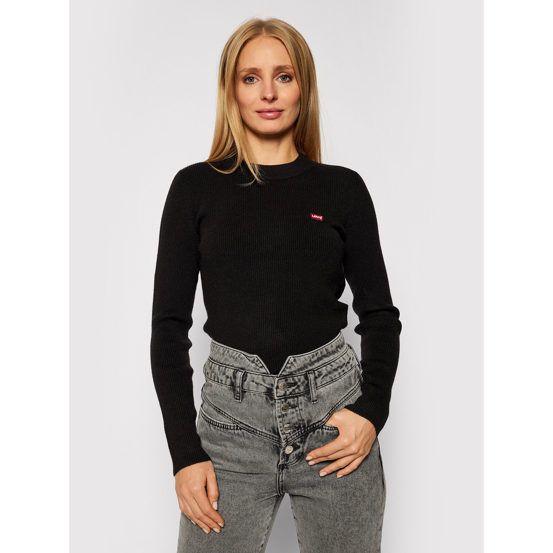 Levi's® Пуловер Crew Rib 21967-0001 Черен Regular Fit - Pepit.bg