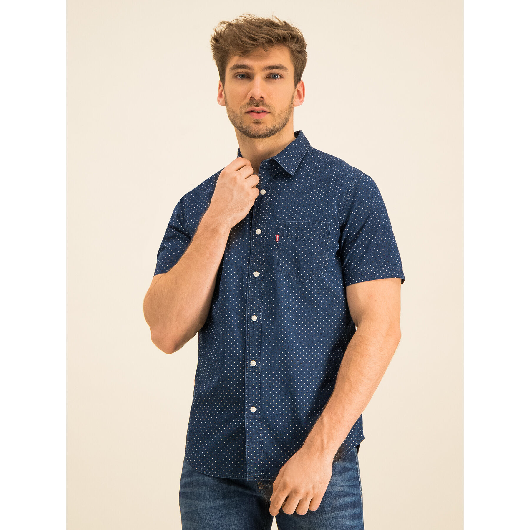 Levi's® Риза 86624-0000 Тъмносин Standard Fit - Pepit.bg