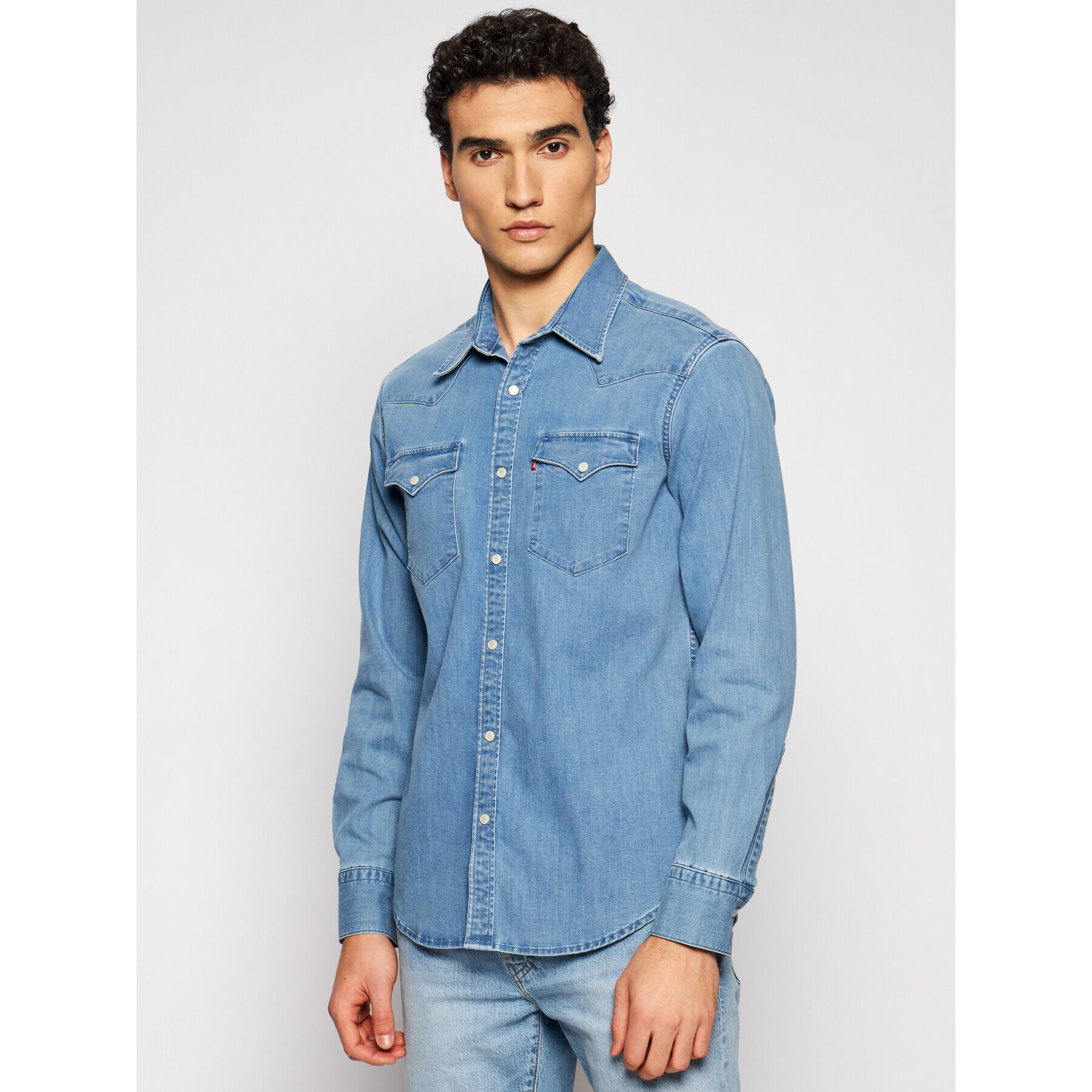 Levi's® Риза Barstow Western 85744-0024 Син Standard Fit - Pepit.bg