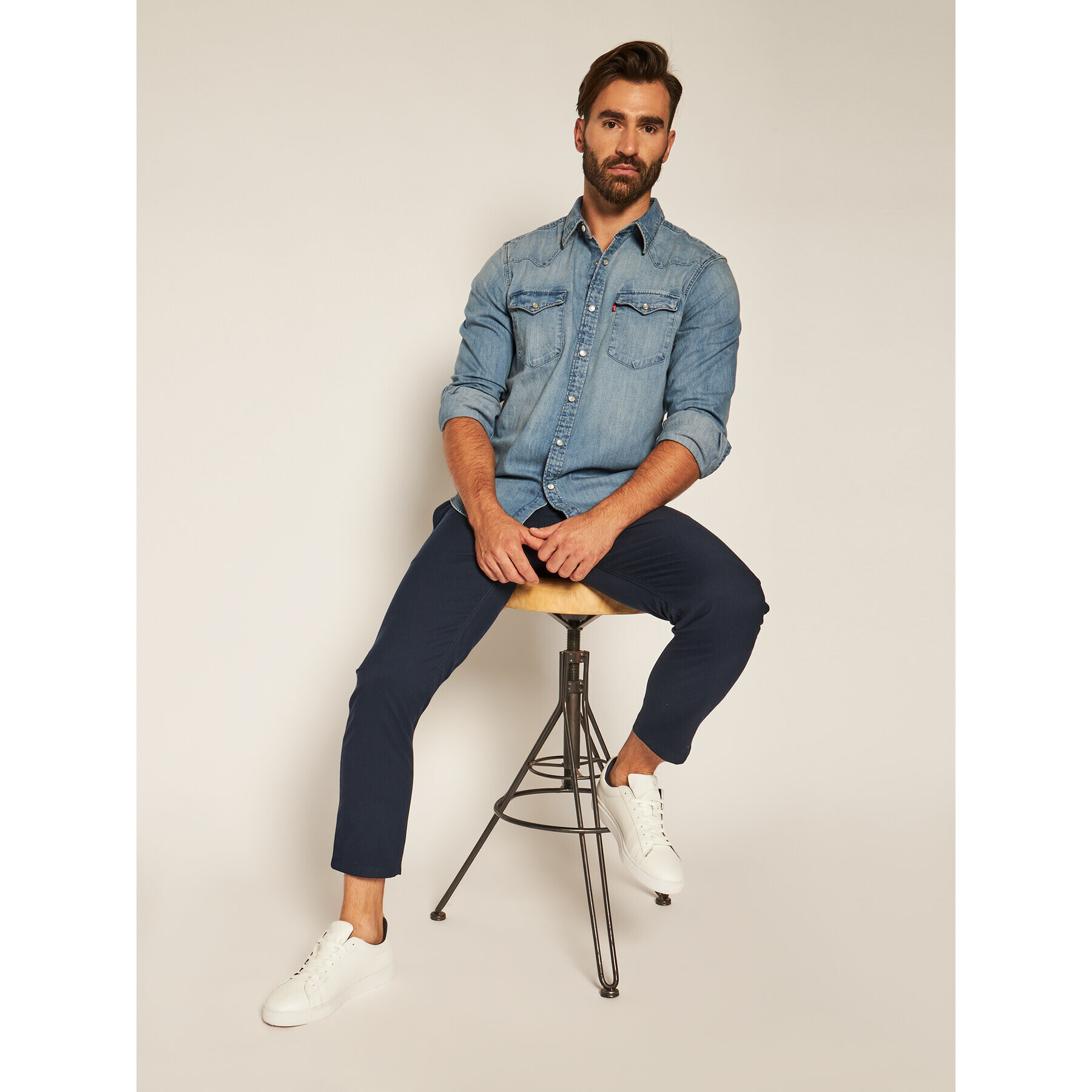 Levi's® Риза Barstow Western Standard 85744-0001 Син Standard Fit - Pepit.bg