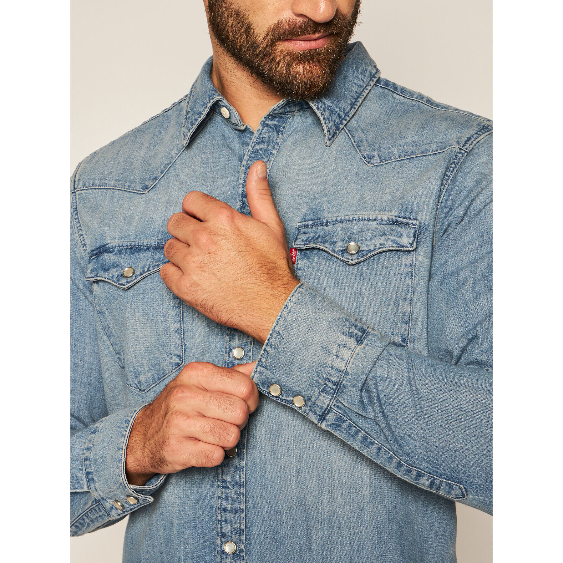 Levi's® Риза Barstow Western Standard 85744-0001 Син Standard Fit - Pepit.bg