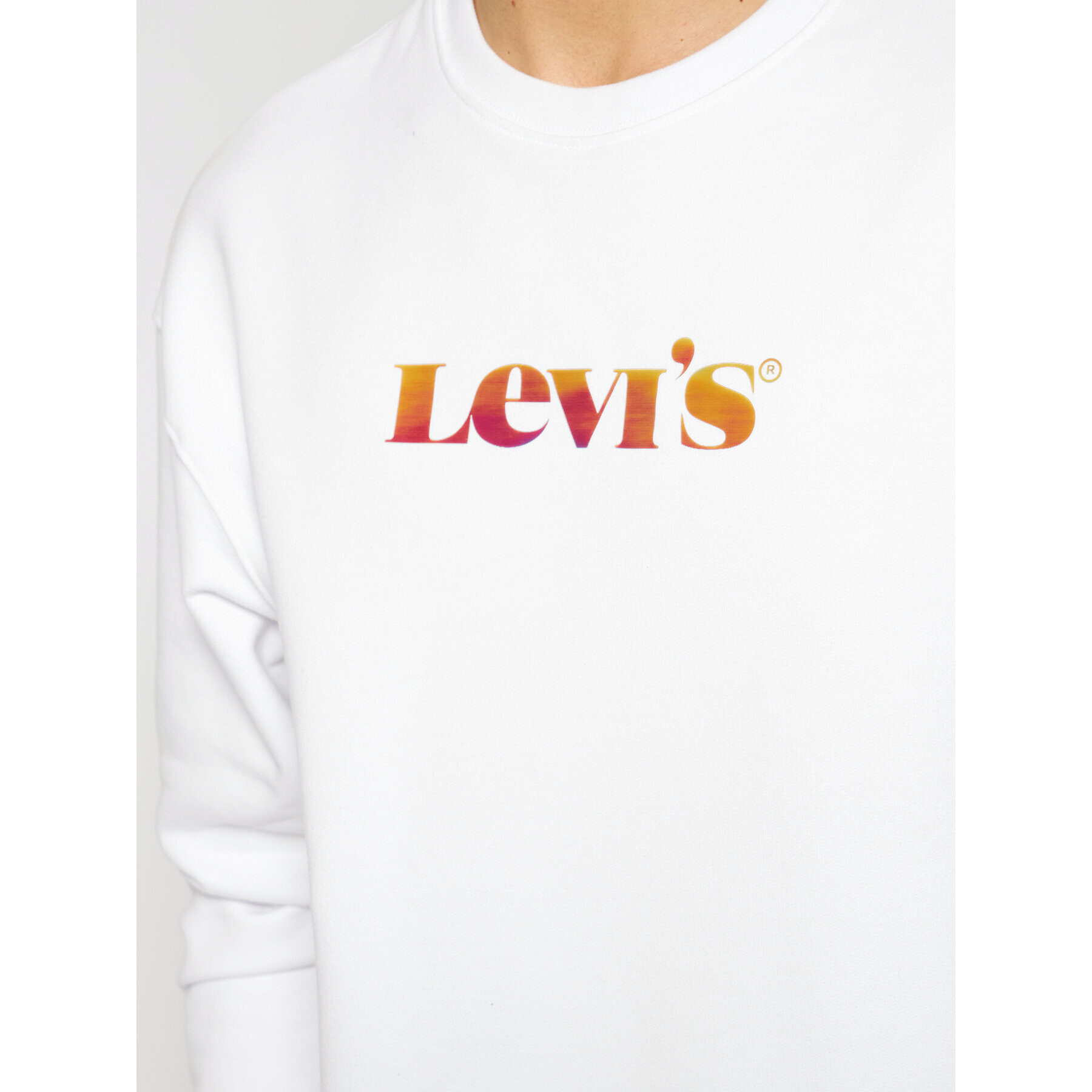 Levi's® Суитшърт Graphic 38712-0008 Бял Relaxed Fit - Pepit.bg