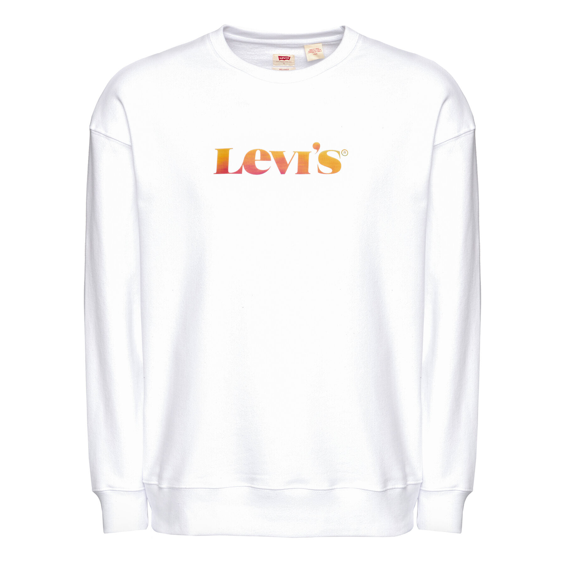 Levi's® Суитшърт Graphic 38712-0008 Бял Relaxed Fit - Pepit.bg